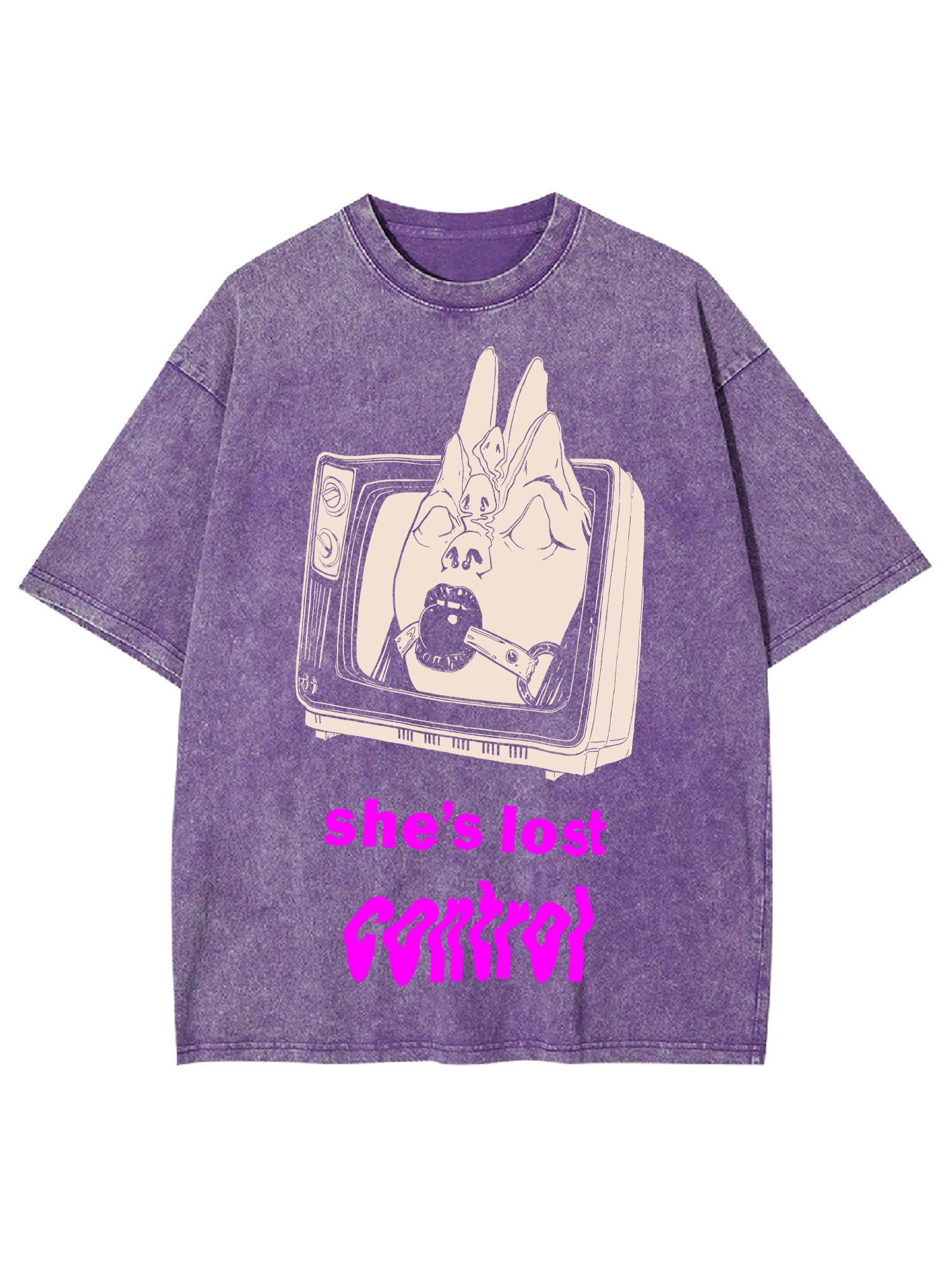 She's Lost Control Washed Tshirt