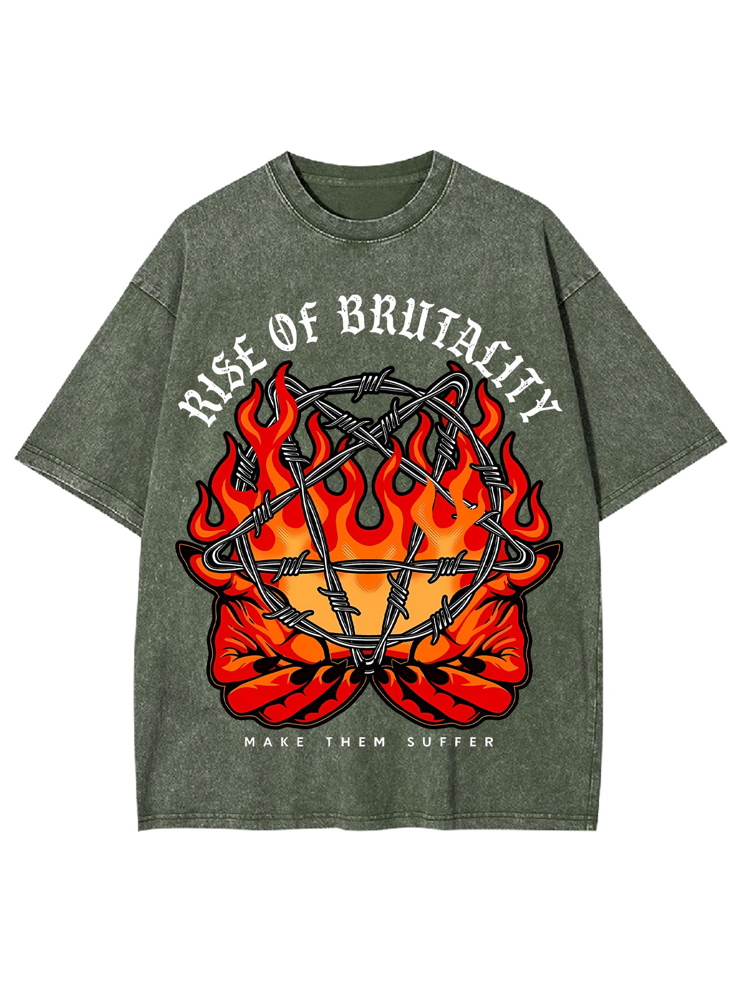 Rise Of Brutality Washed Tshirt