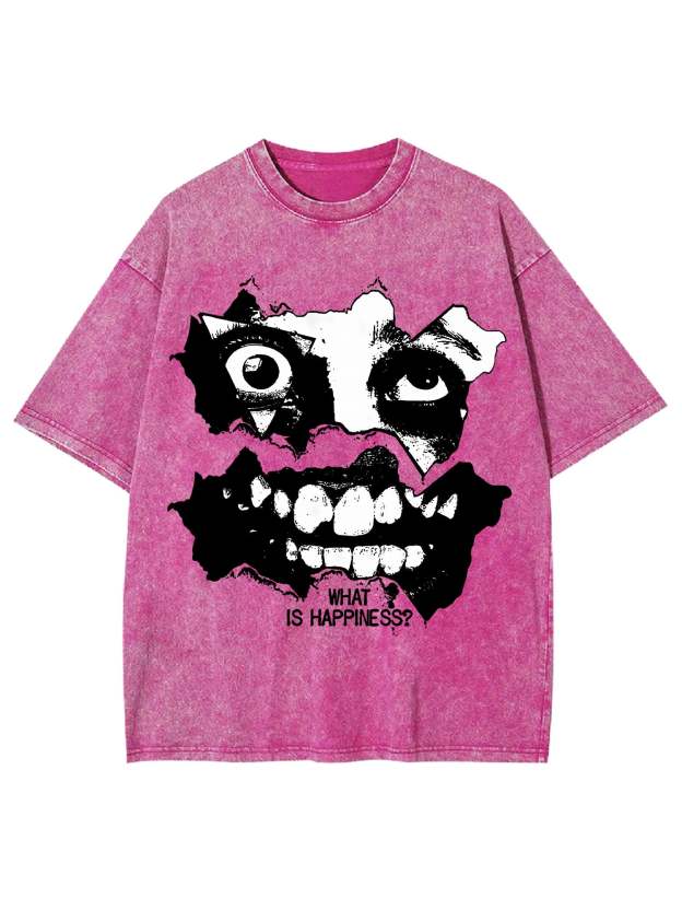 What Is Happiness? Washed Tshirt