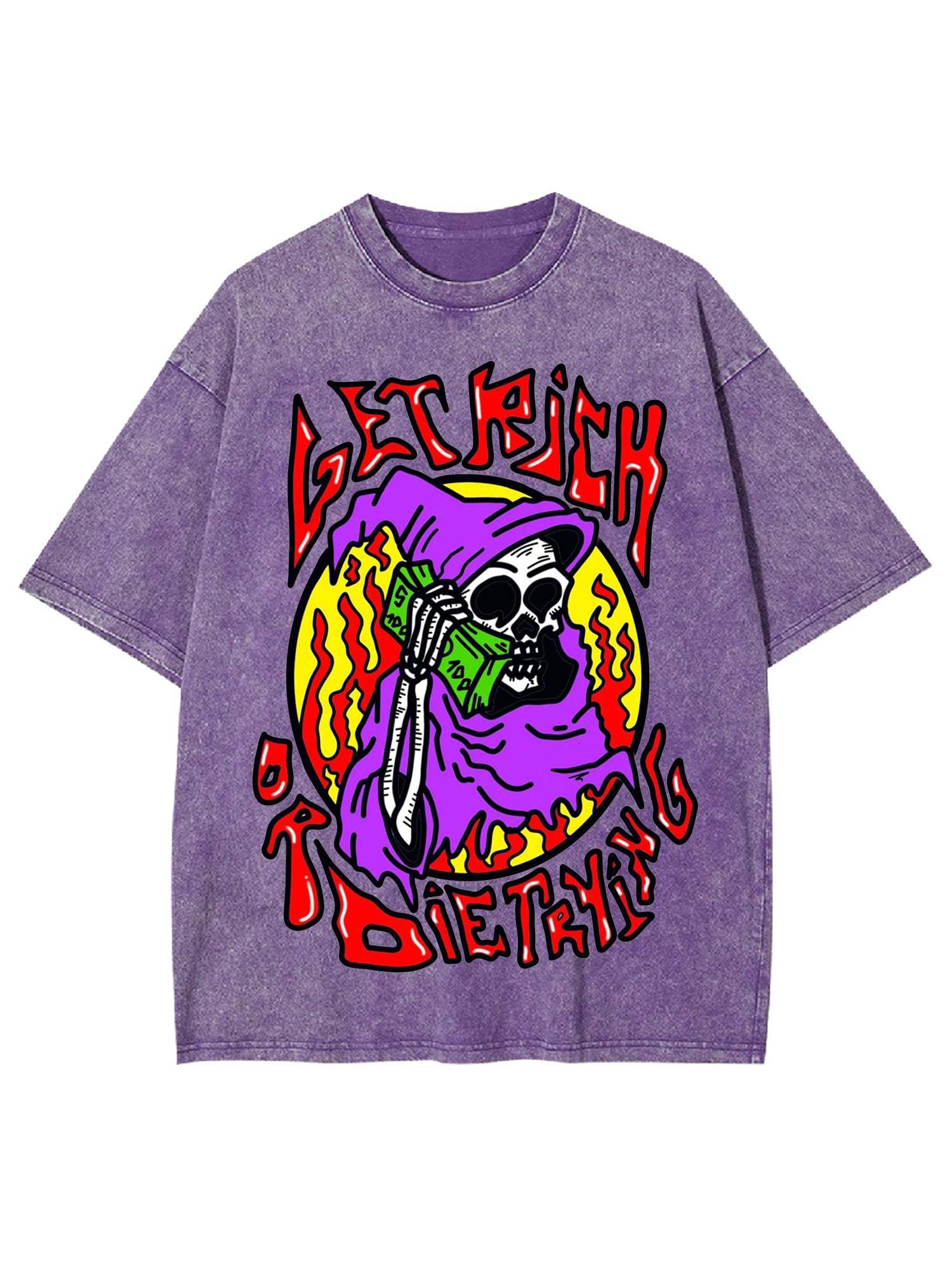 Get Rich Or Die Trying Washed Tshirt