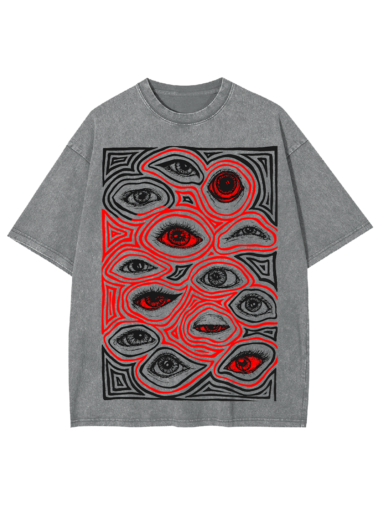 Eyes Of Perception Washed Tshirt-ClassyOutlaw Sale