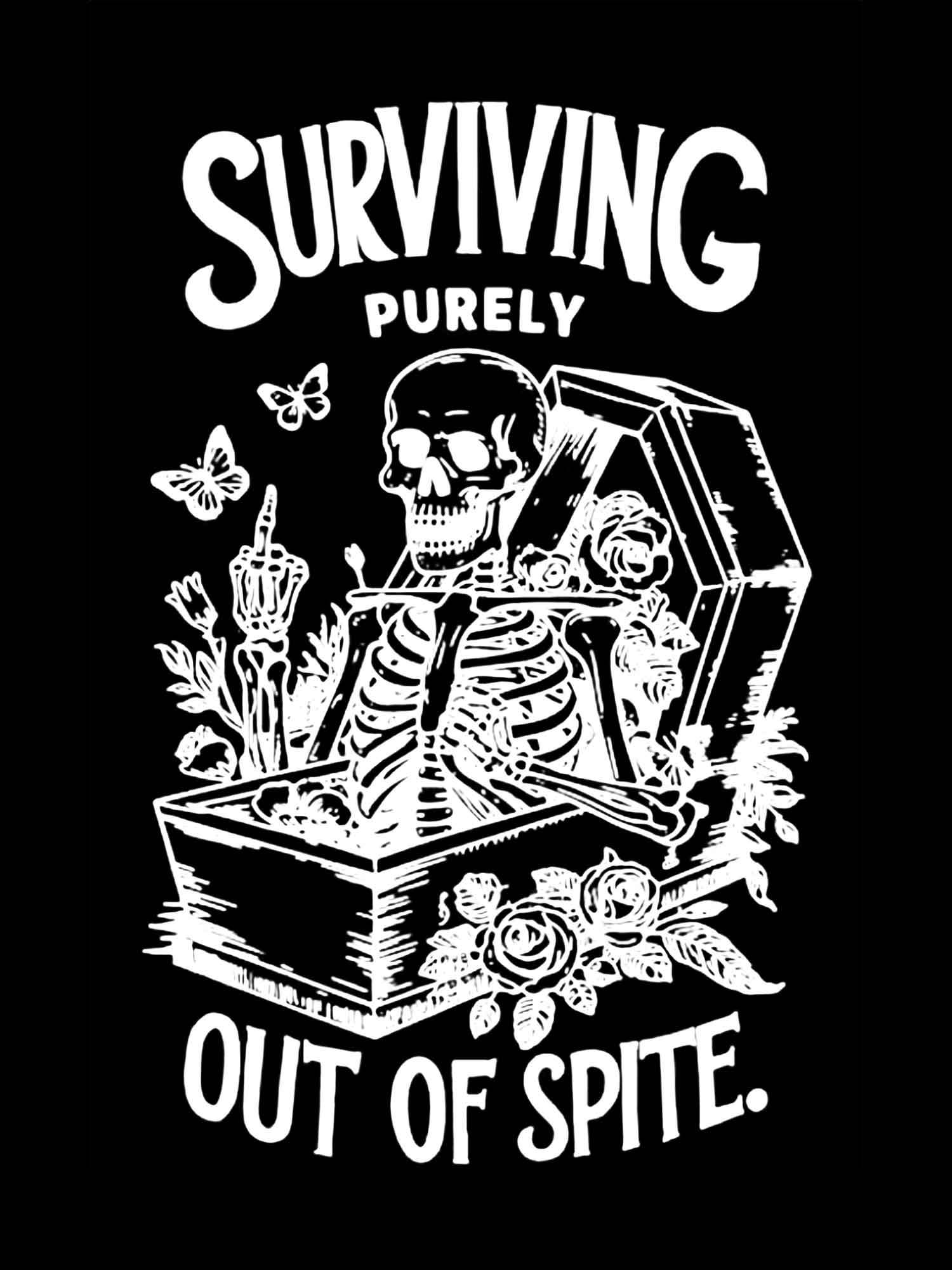Surviving Purely Out Of Spite Washed Tshirt