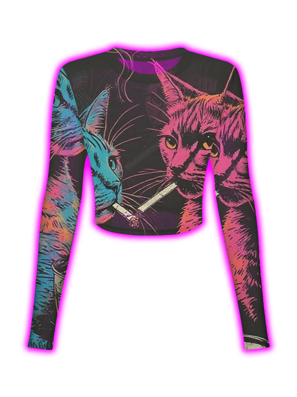 Cyber Feline Mesh Top