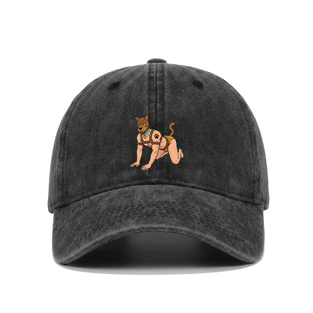 HUMAN PUP PLAY WASHED VINTAGE BASEBALL CAP