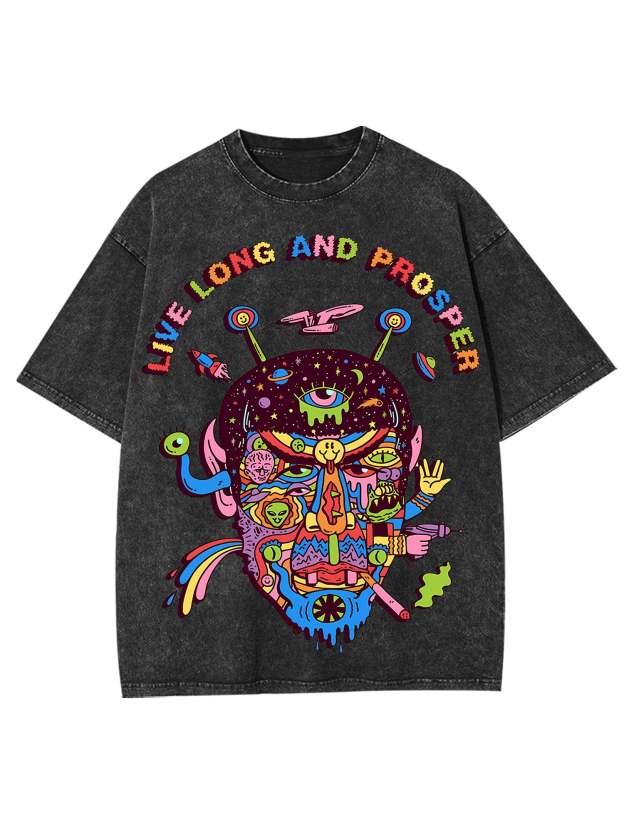 Live Long Washed Tshirt