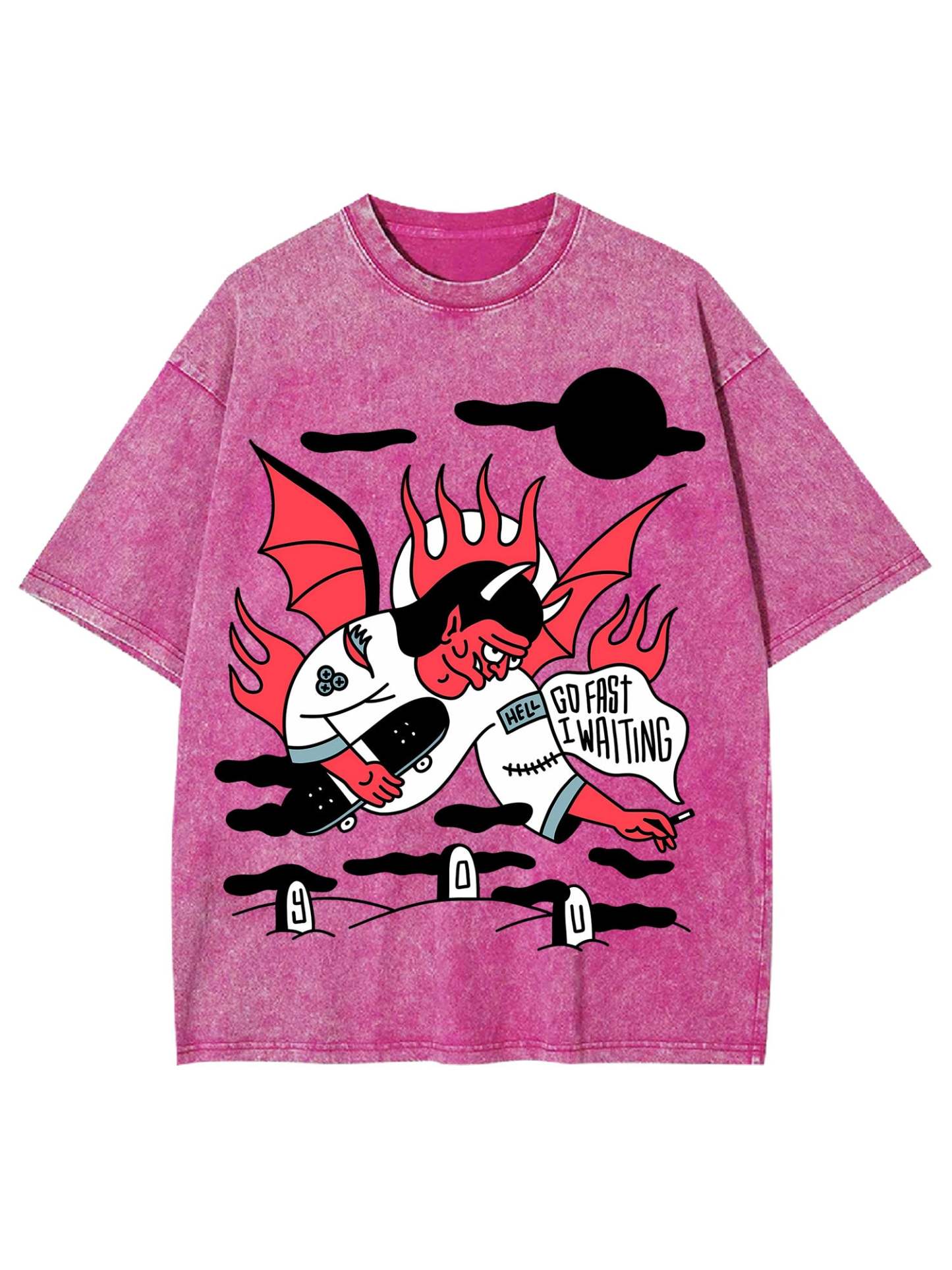 GO FAST WASHED TSHIRT