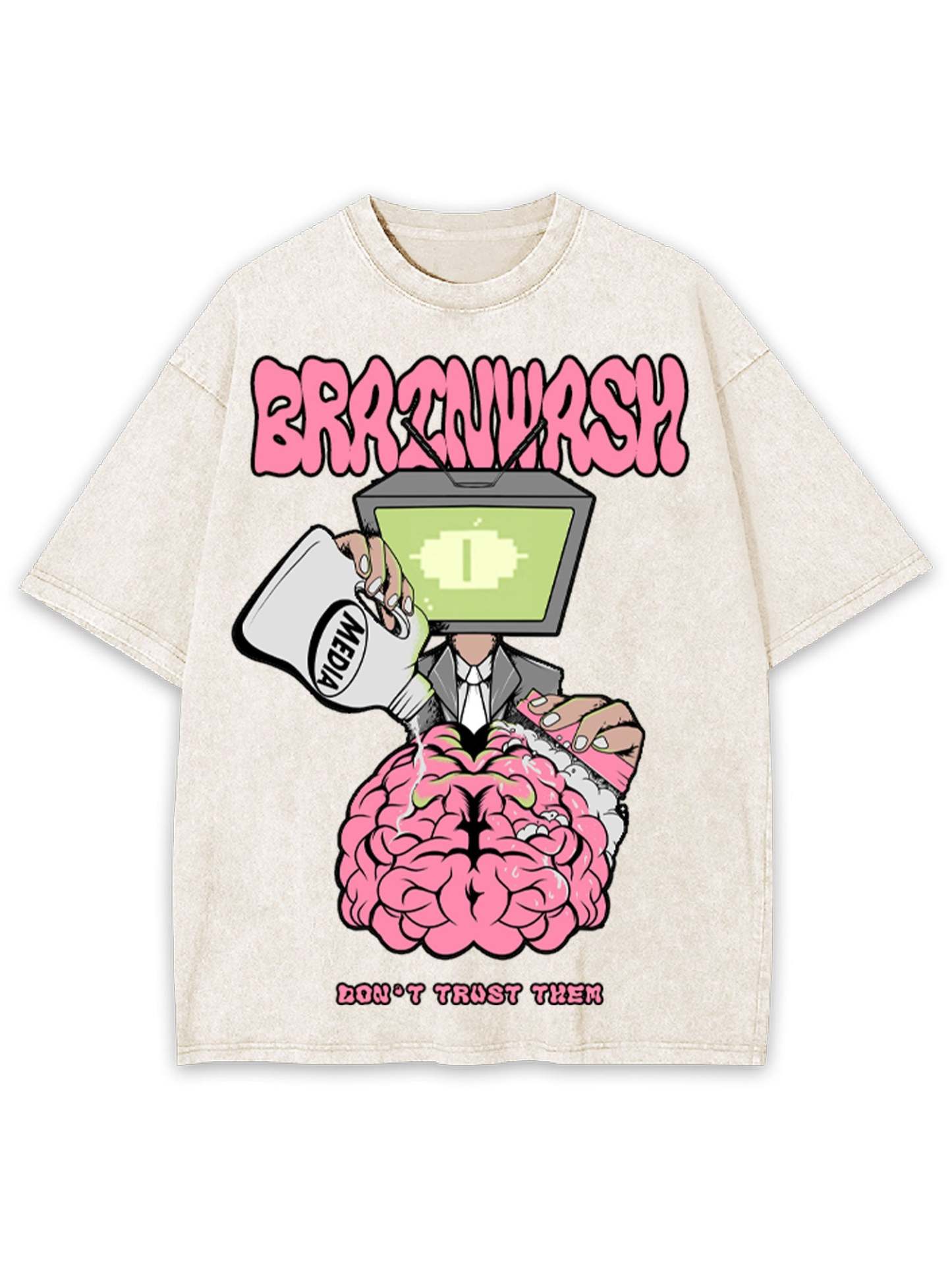 Brain Wash Washed Tshirt