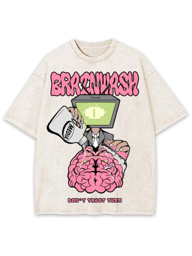 Brain Wash Washed Tshirt