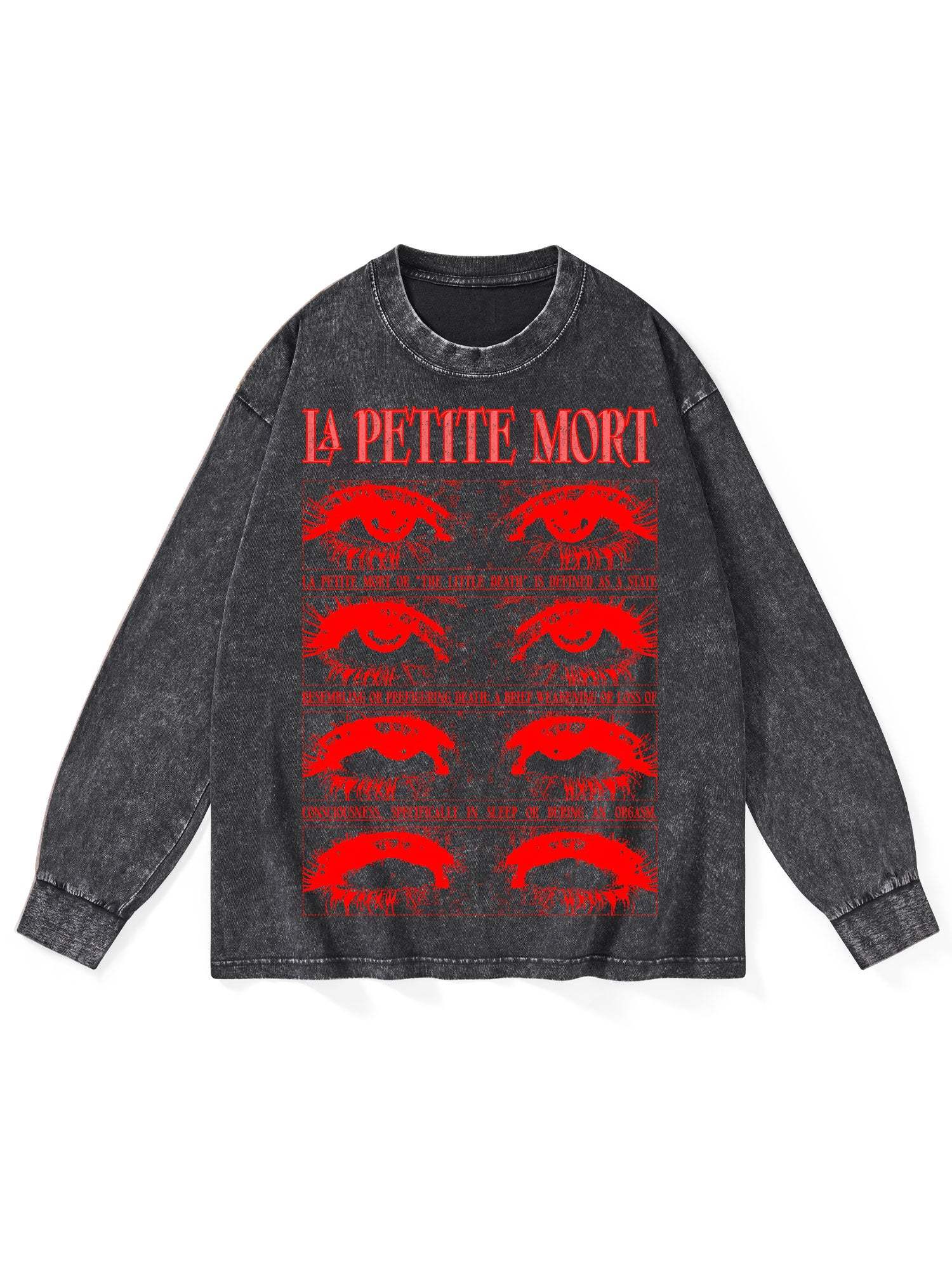 LA PETITE MORT WASHED LONG-SLEEVE TSHIRT-ClassyOutlaw Sale