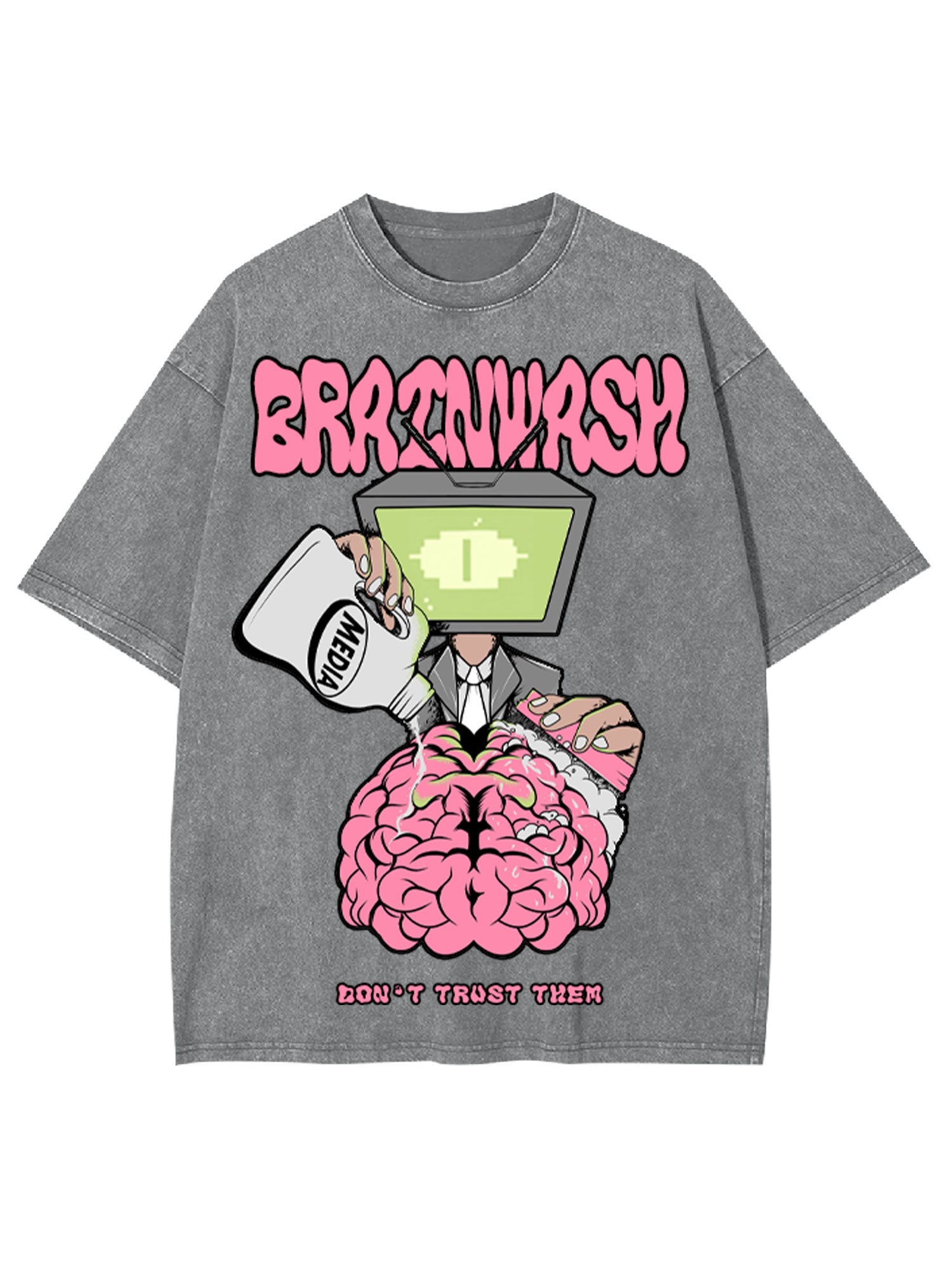 Brain Wash Washed Tshirt