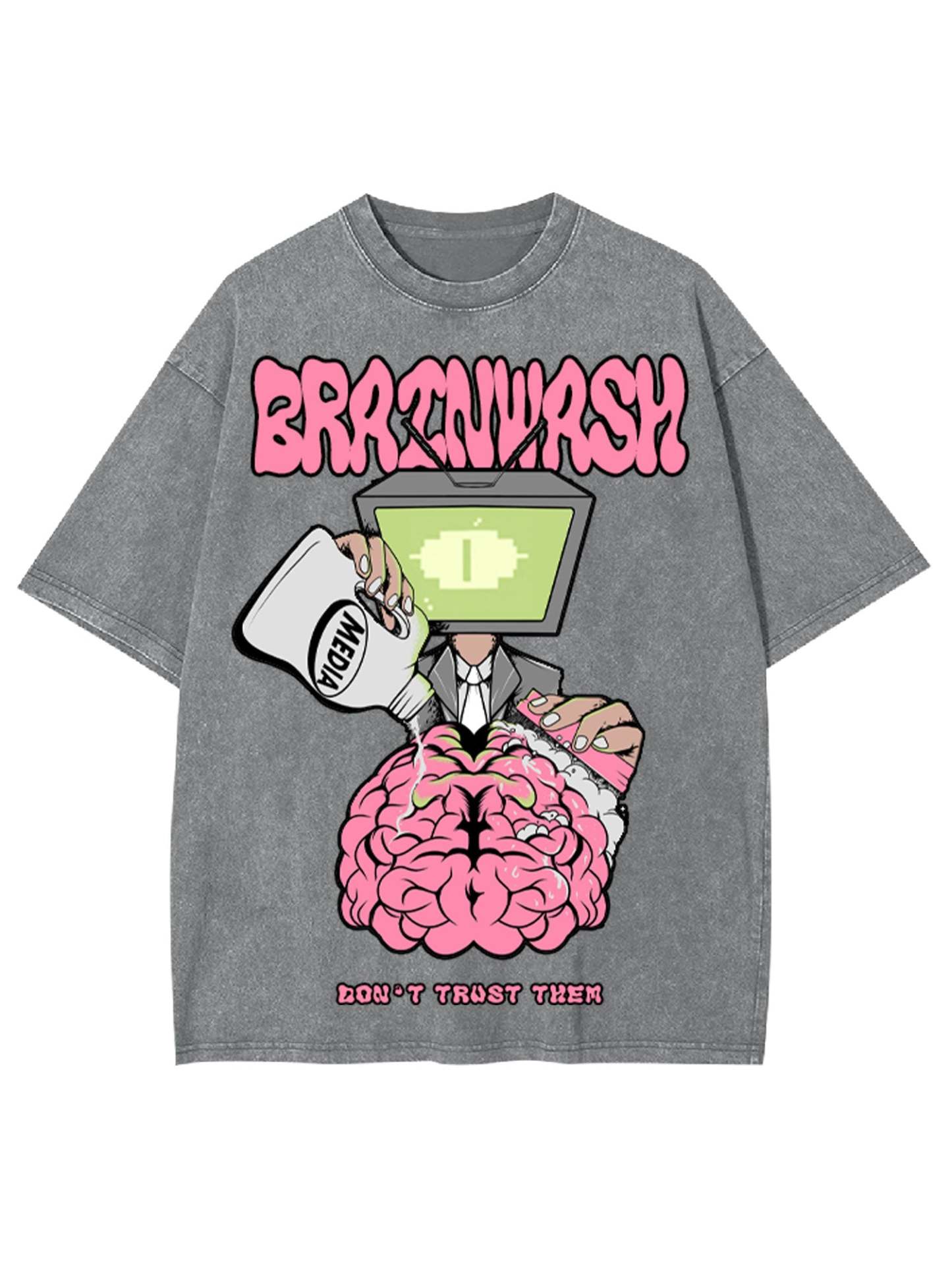 Brain Wash Washed Tshirt