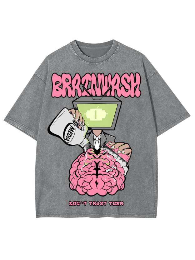 Brain Wash Washed Tshirt
