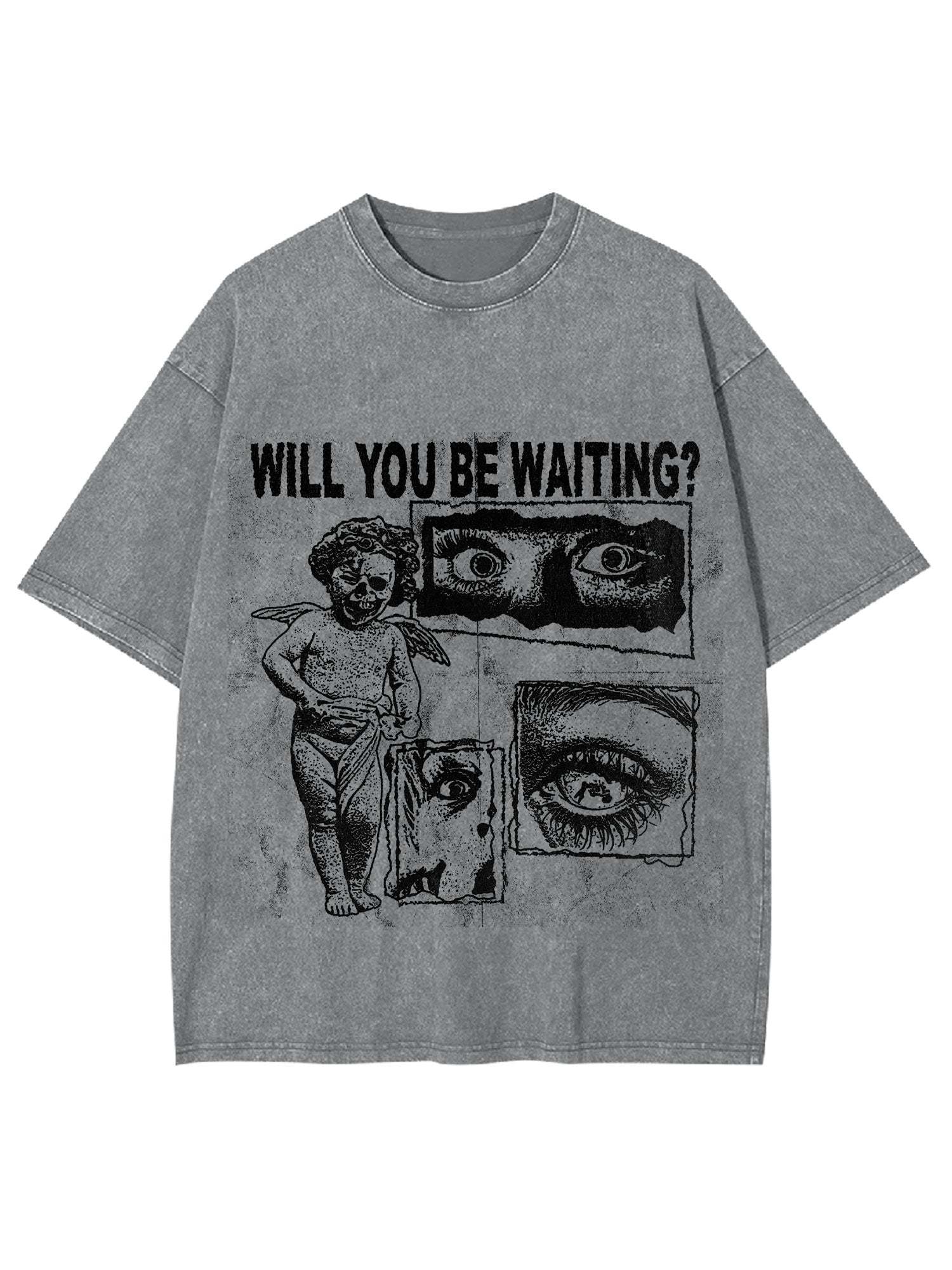 Will You Be Waiting Washed Tshirt-ClassyOutlaw Sale