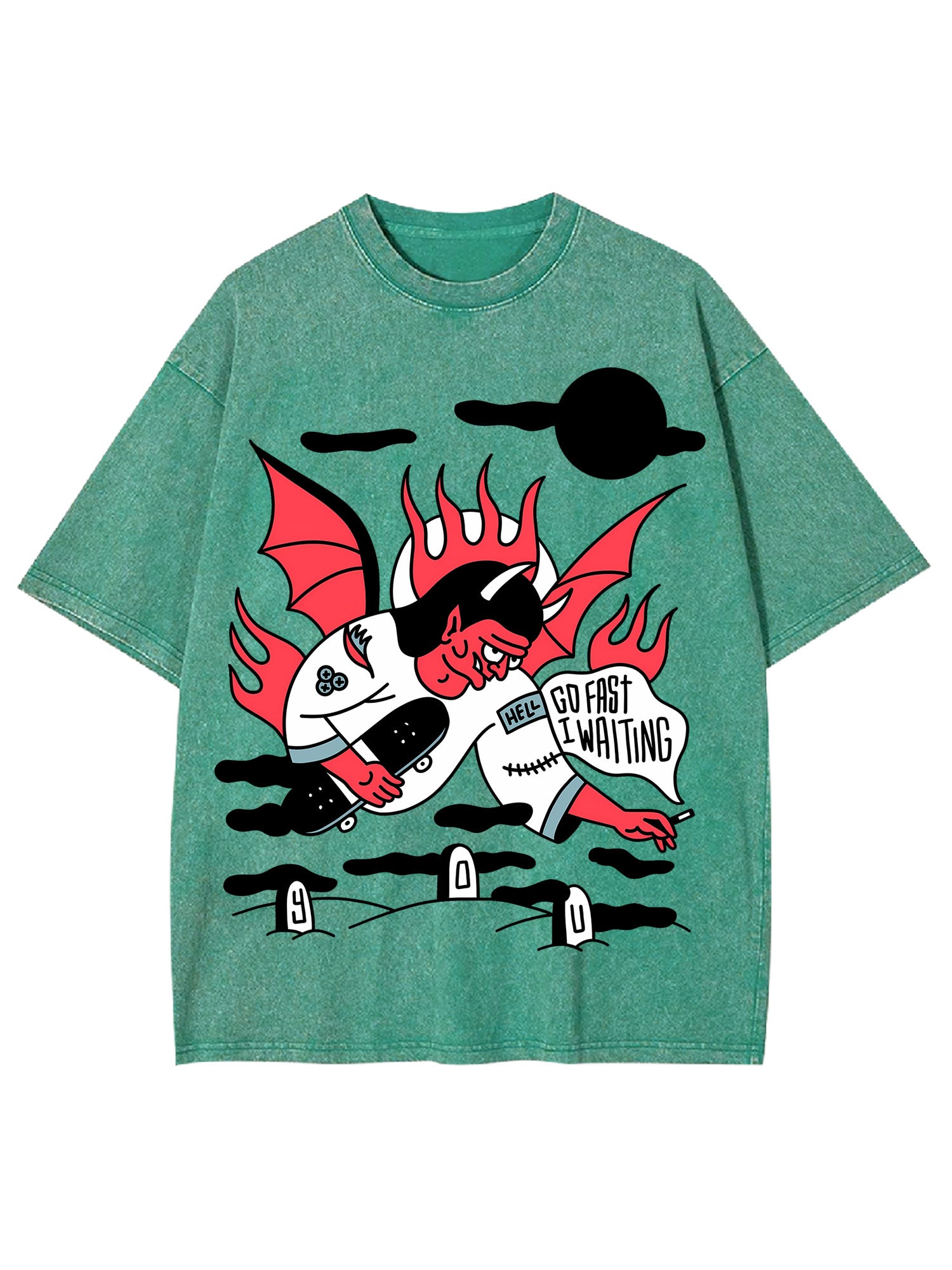 GO FAST WASHED TSHIRT