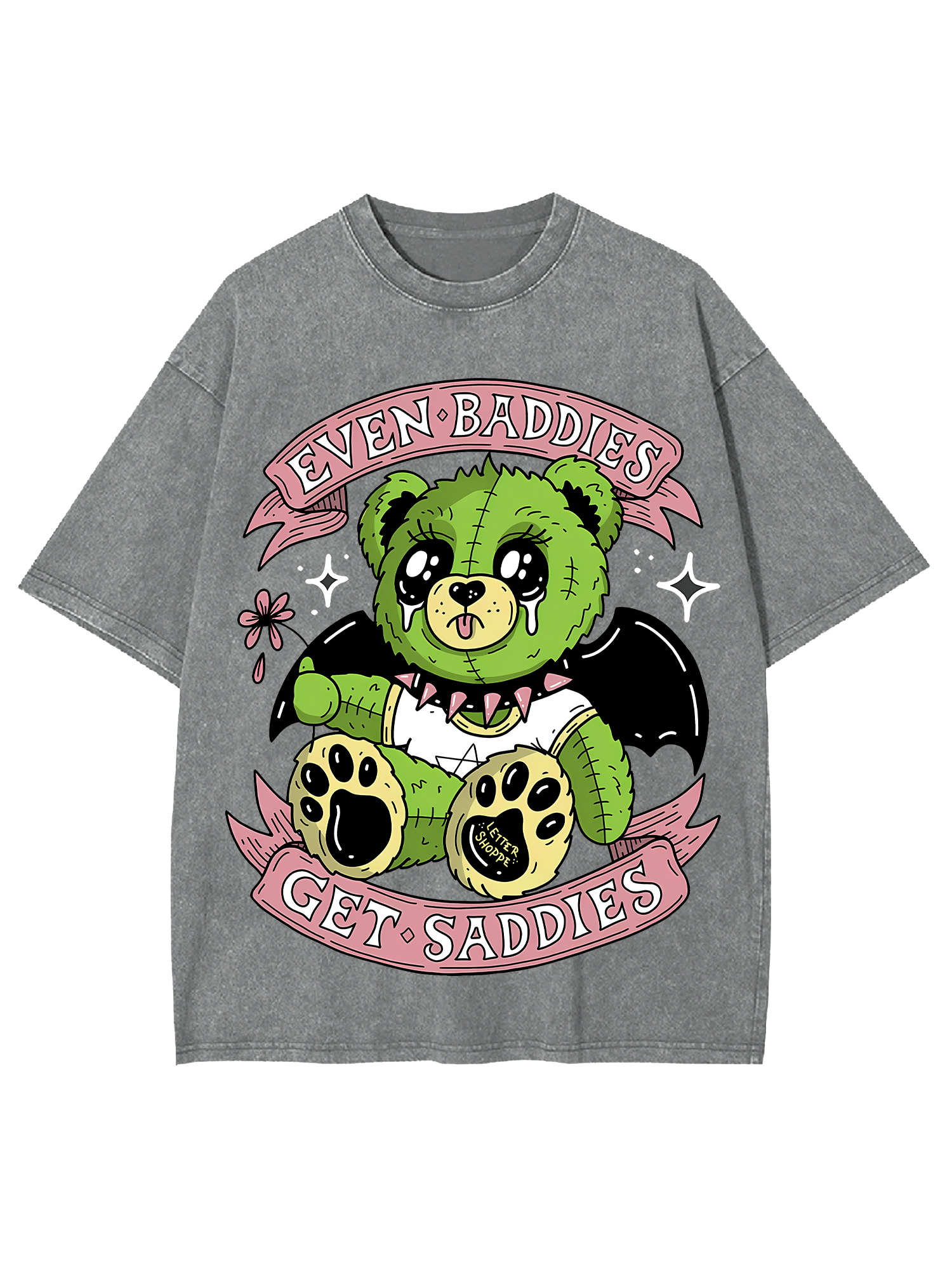 Even Baddies Get Saddies Washed Tshirt