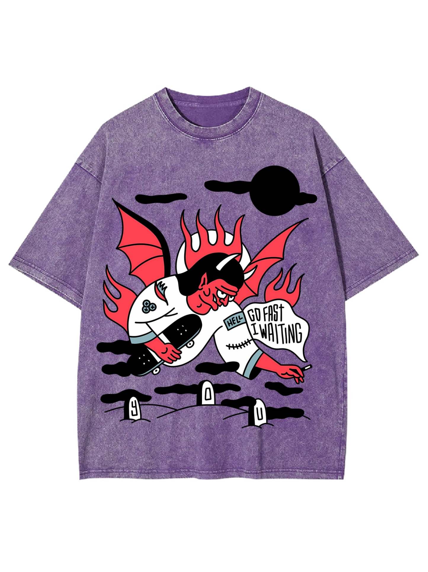 GO FAST WASHED TSHIRT