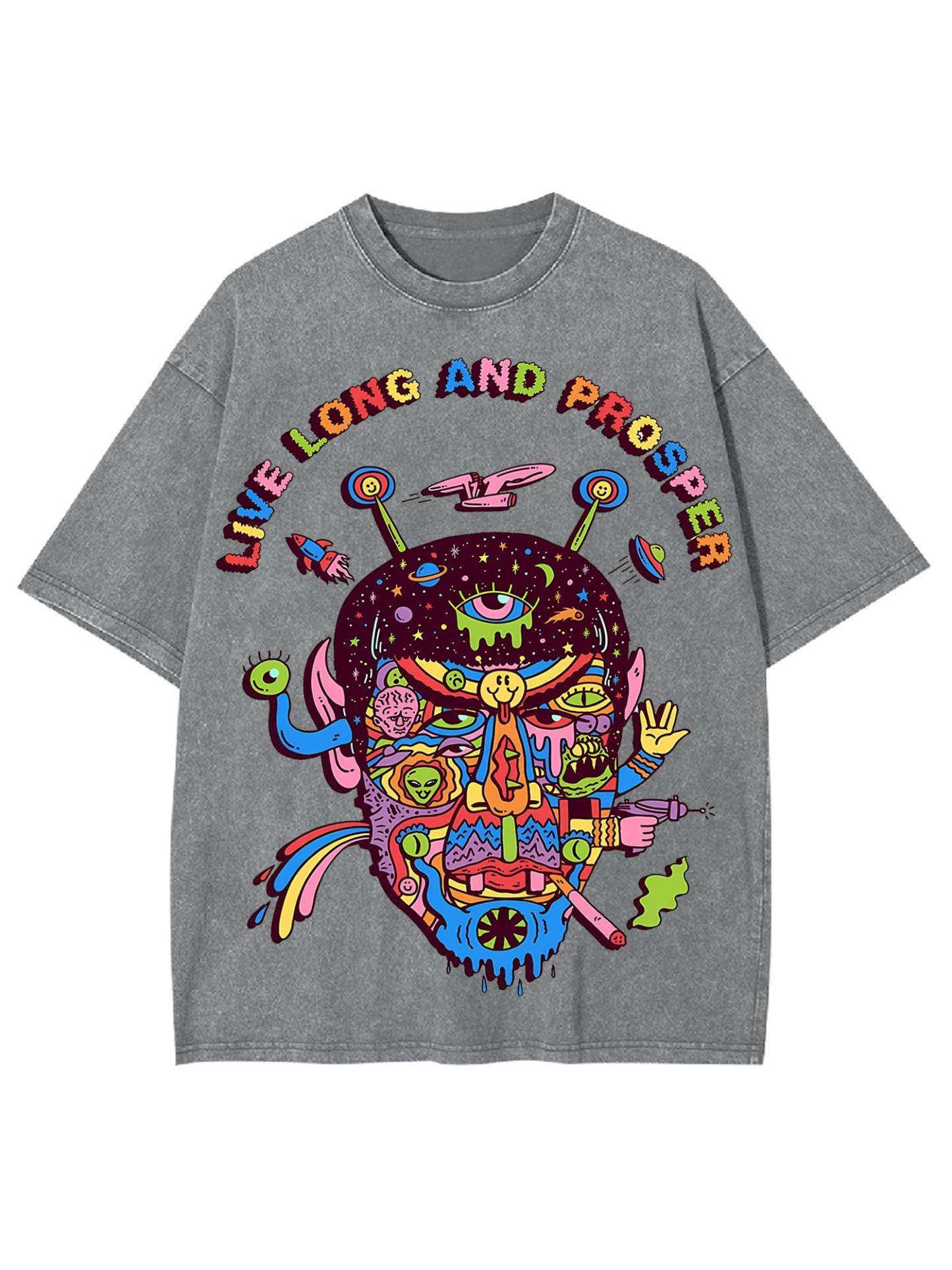 Live Long Washed Tshirt