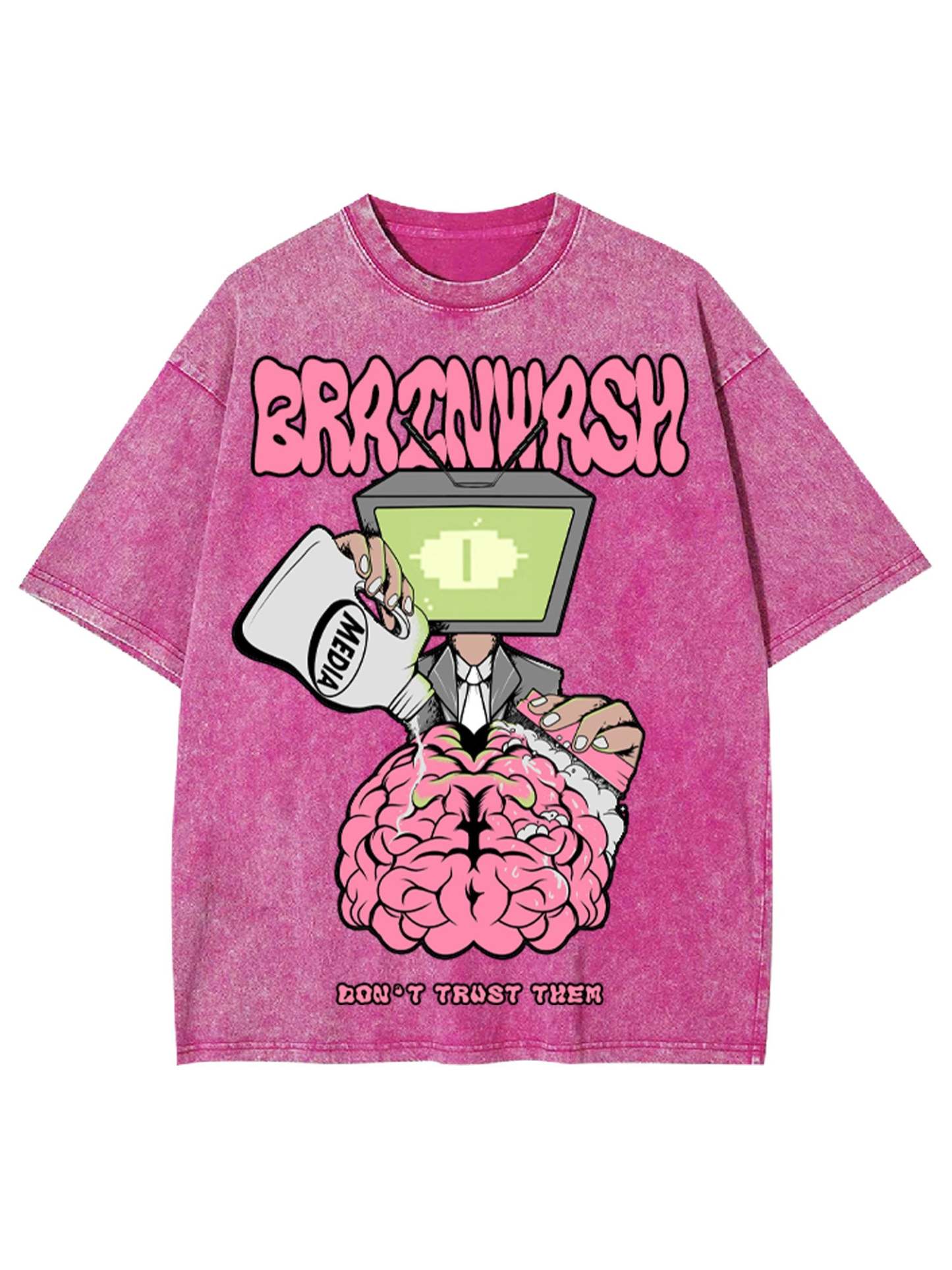 Brain Wash Washed Tshirt