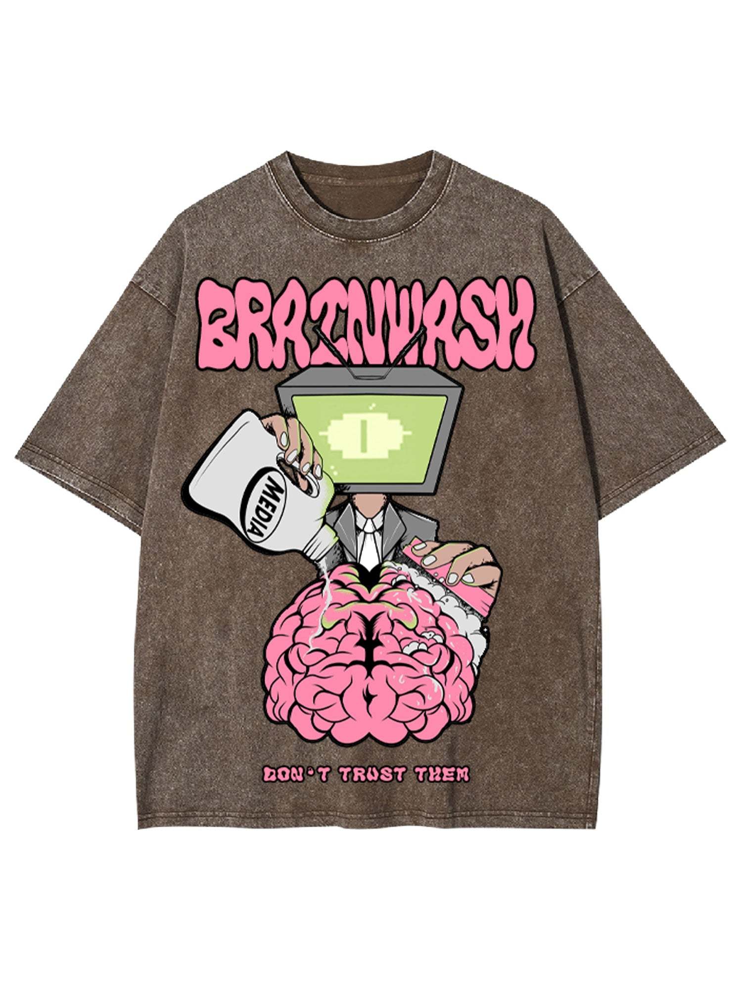 Brain Wash Washed Tshirt