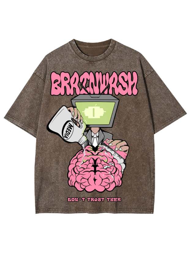 Brain Wash Washed Tshirt