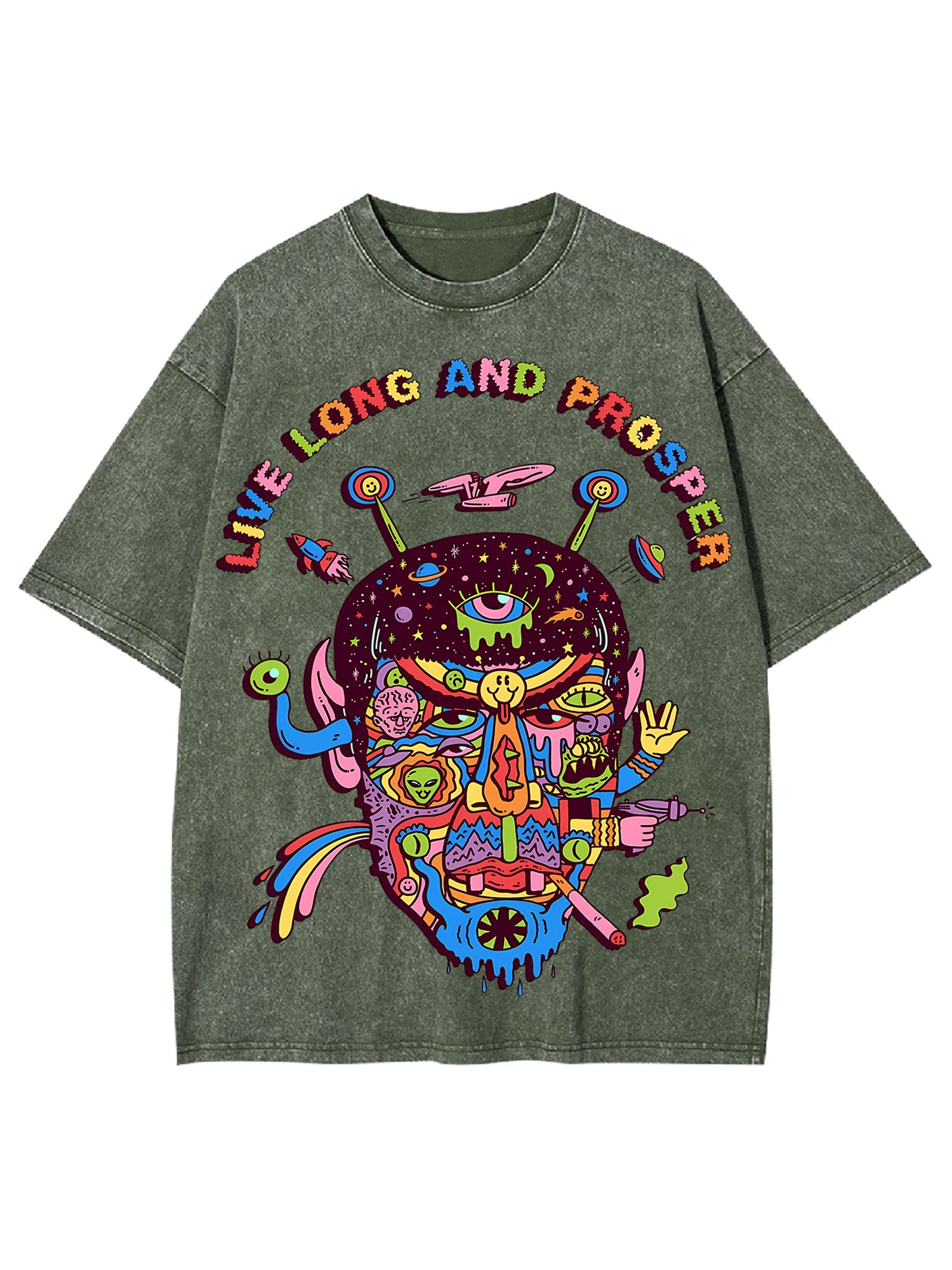 Live Long Washed Tshirt