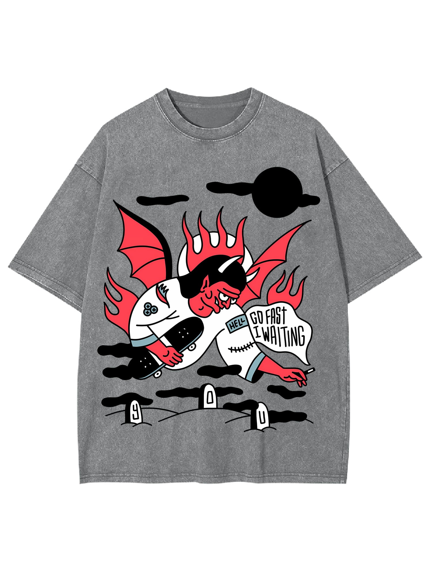 GO FAST WASHED TSHIRT