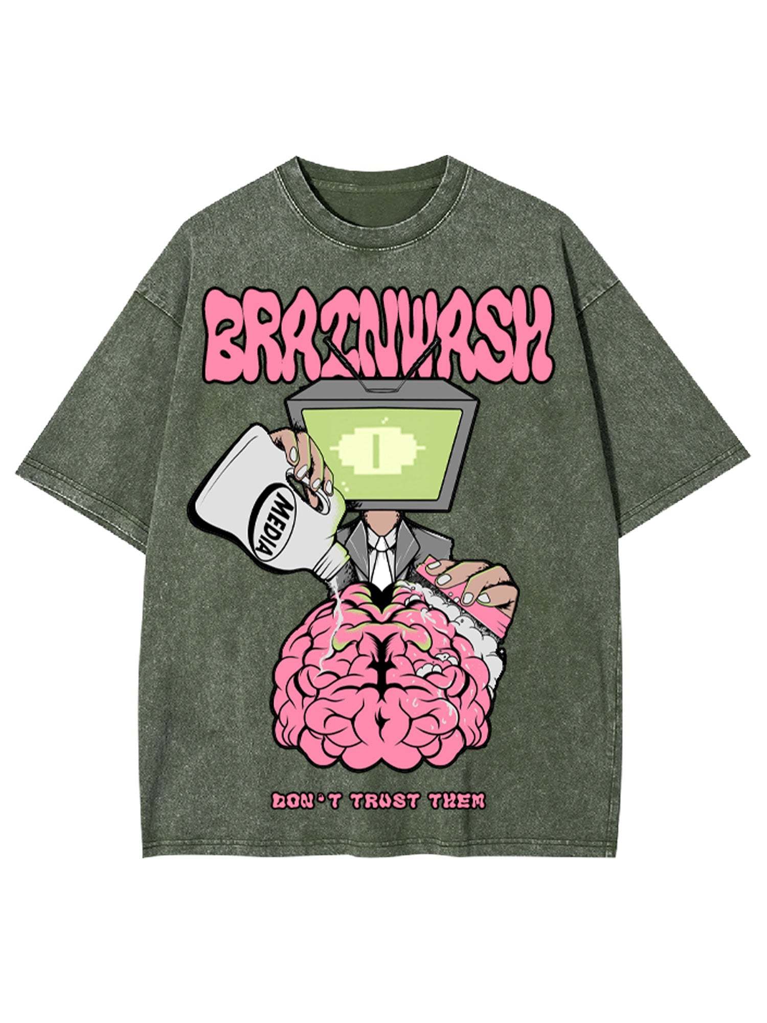 Brain Wash Washed Tshirt