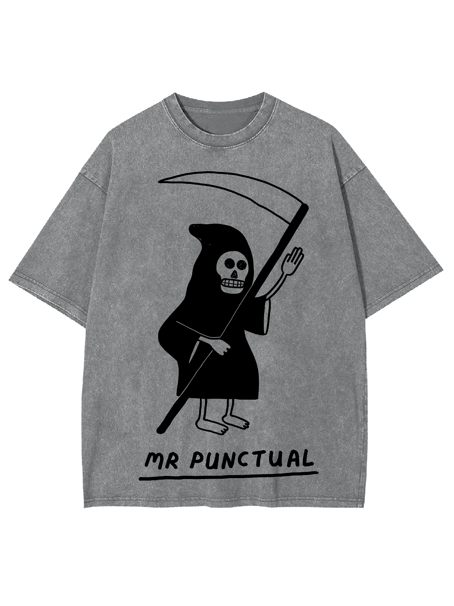 MR PUNCTUAL WASHED TSHIRT