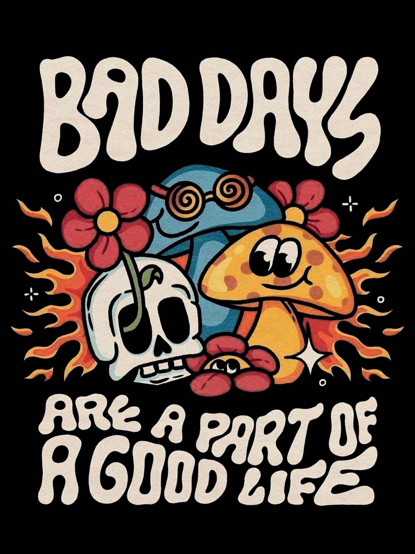 Bad Days Are A Part Of A Good Life Washed Tshirt