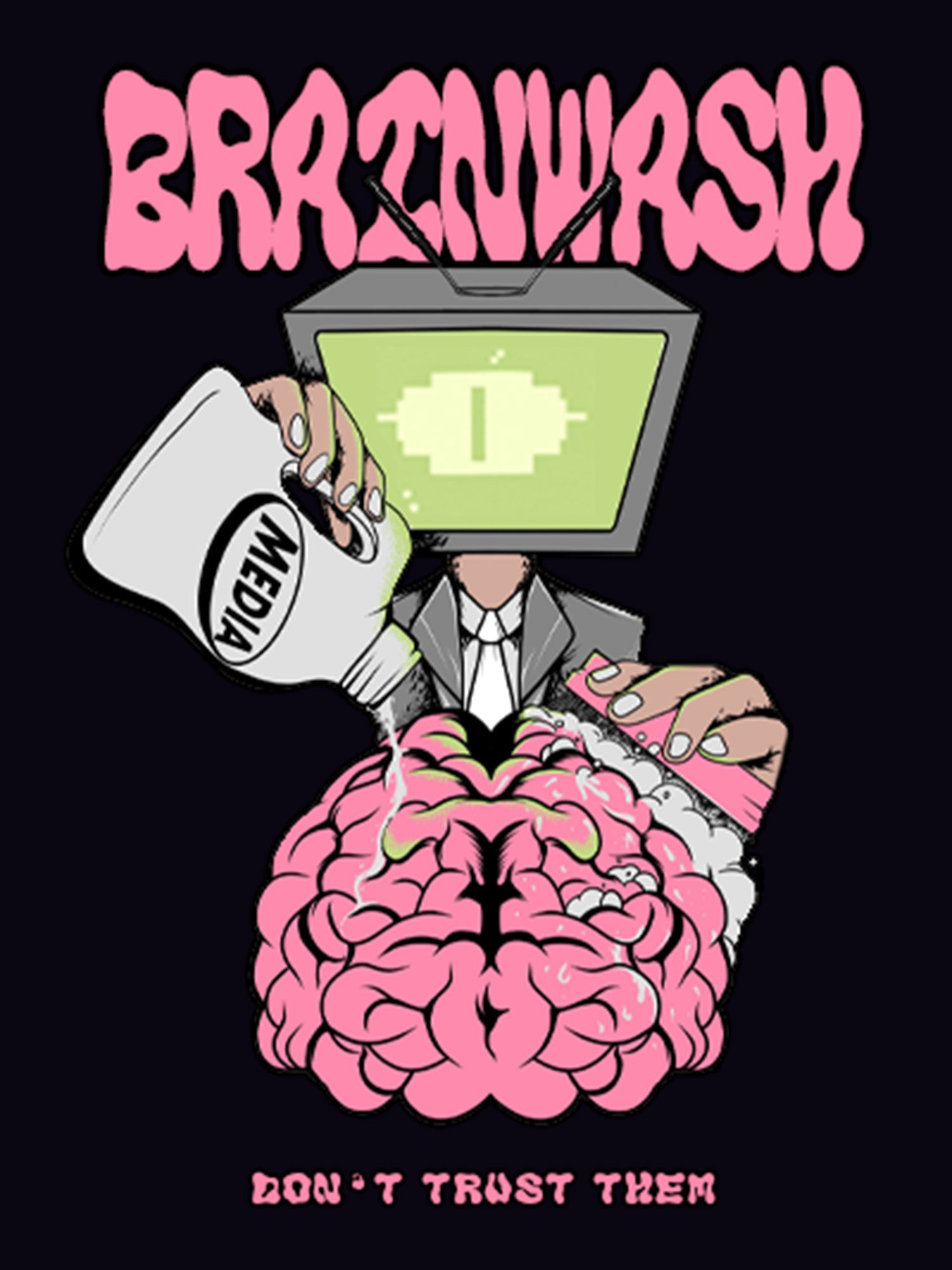 Brain Wash Washed Tshirt