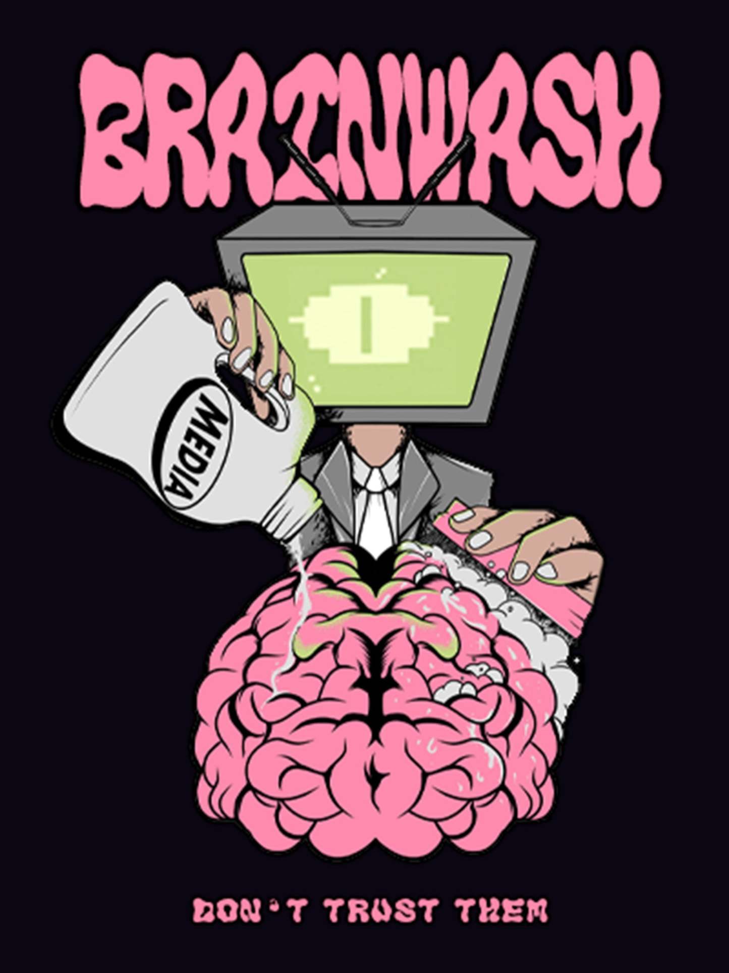 Brain Wash Washed Tshirt