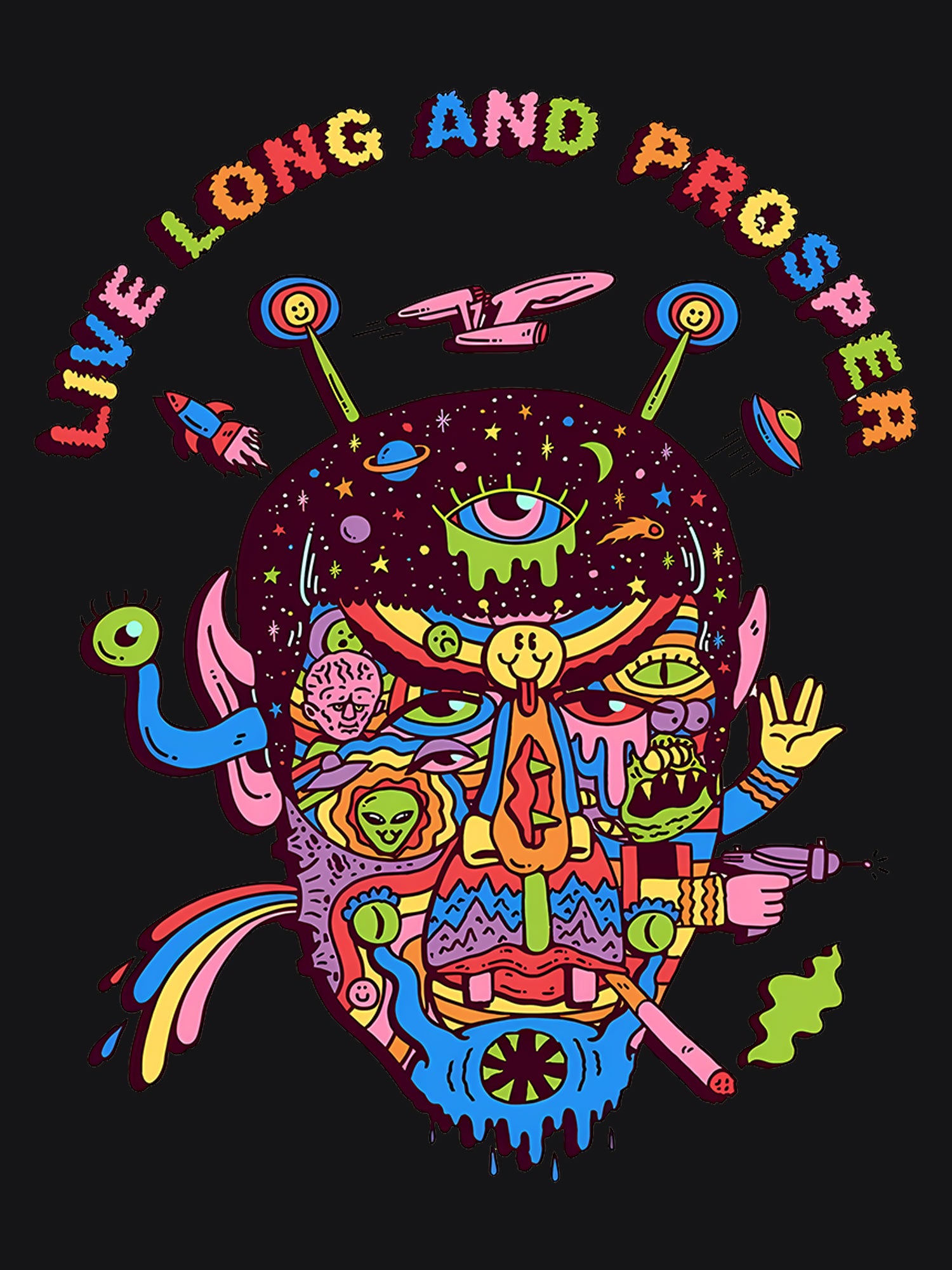 Live Long Washed Tshirt