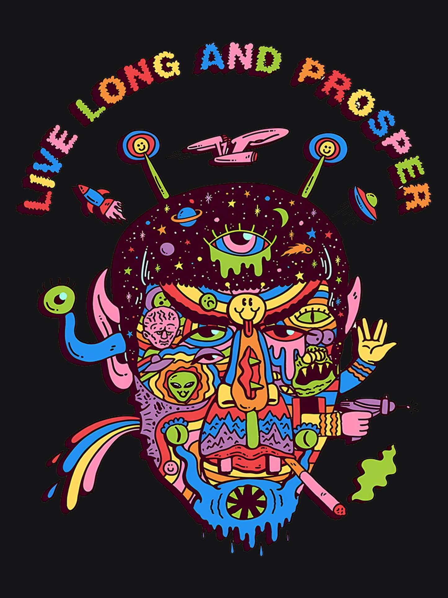 Live Long Washed Tshirt