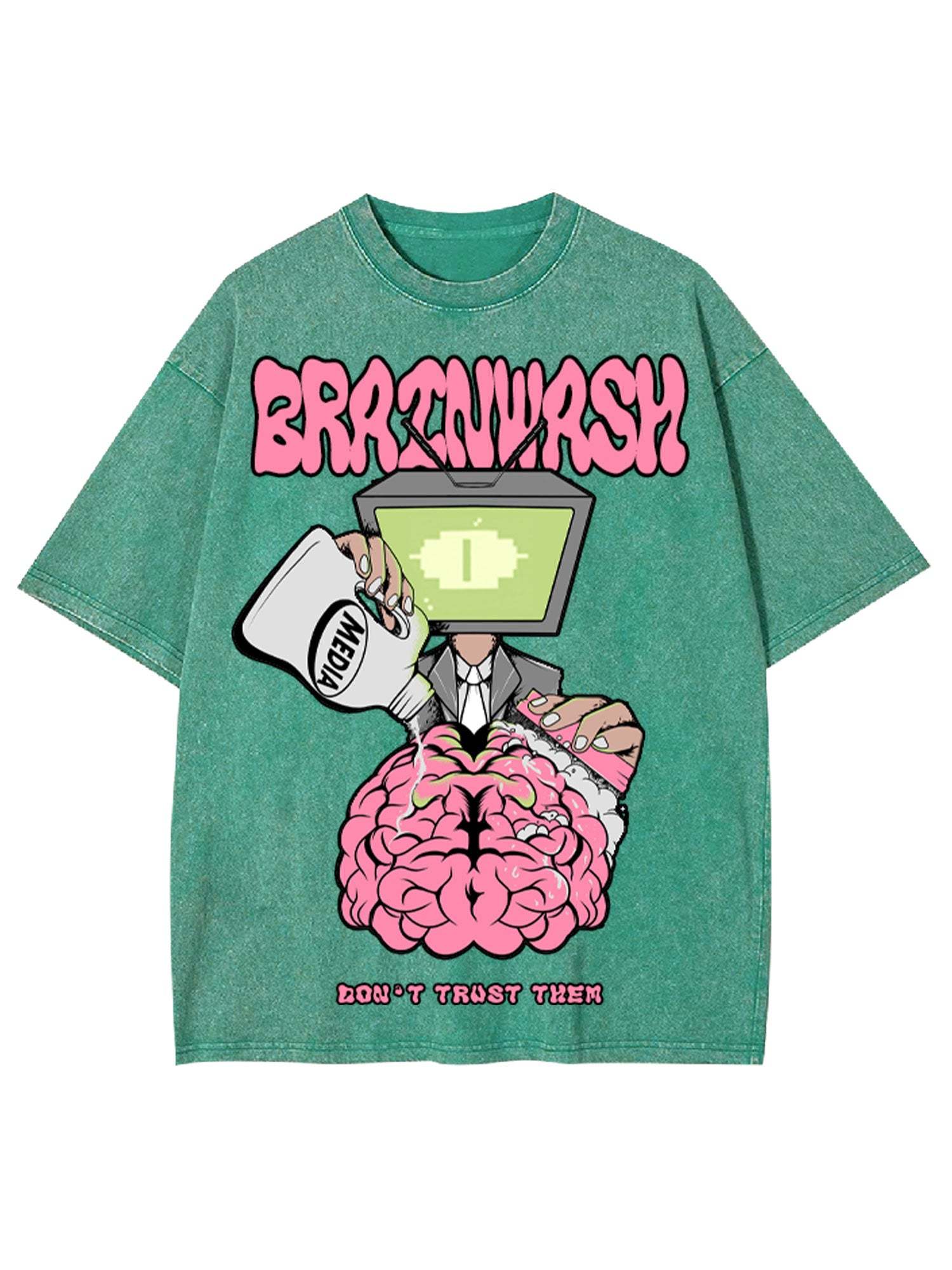 Brain Wash Washed Tshirt