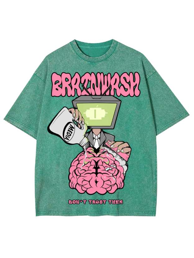 Brain Wash Washed Tshirt