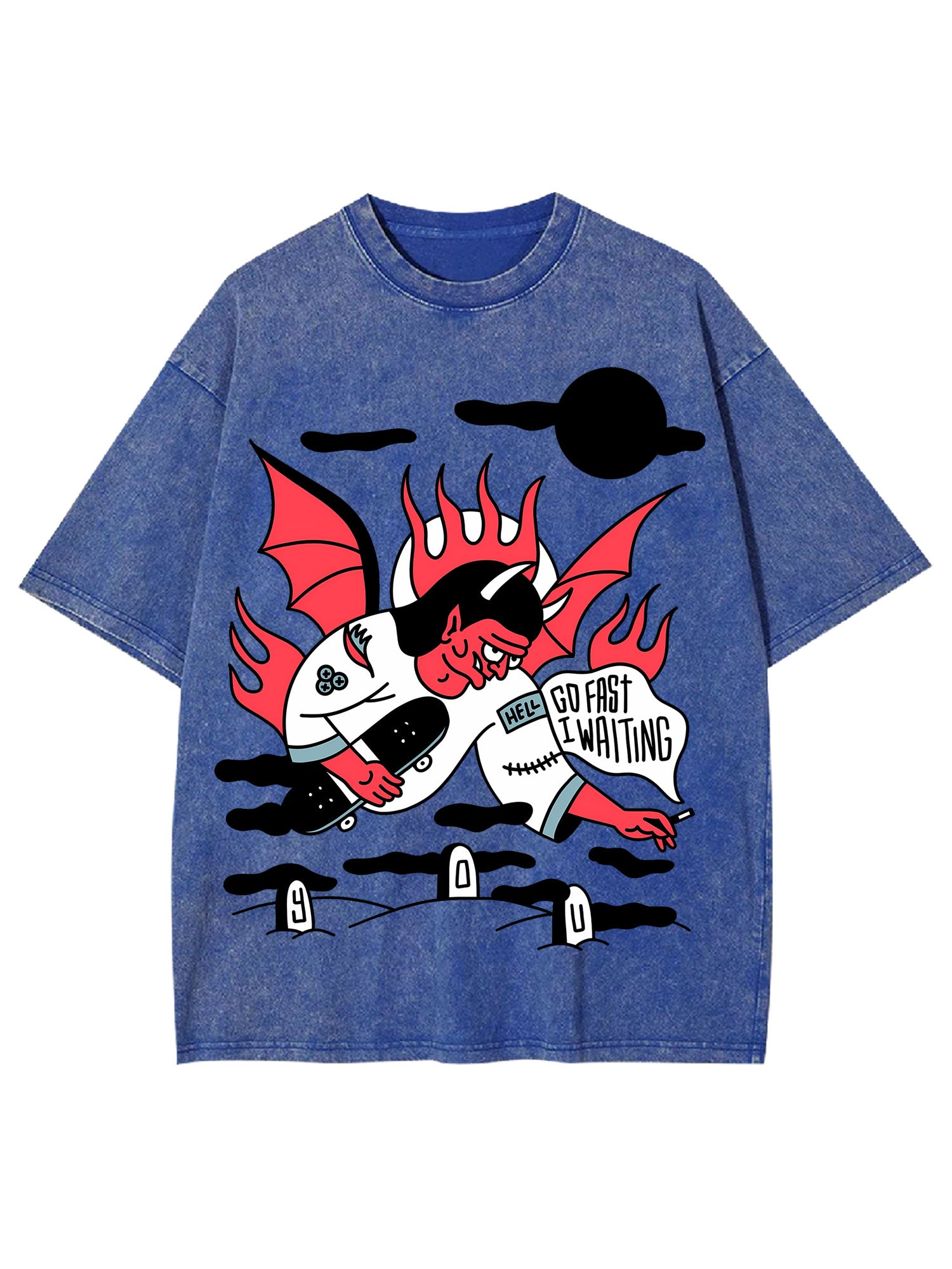 GO FAST WASHED TSHIRT