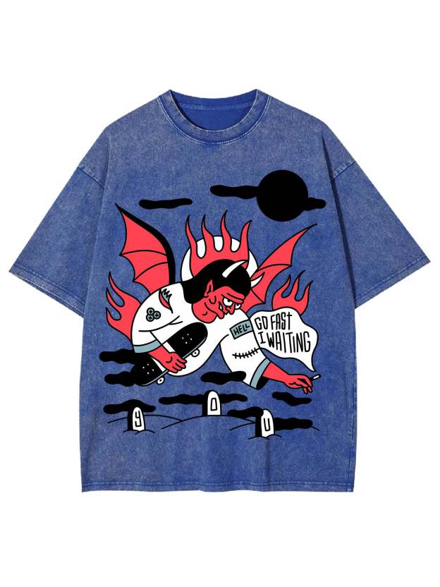 GO FAST WASHED TSHIRT