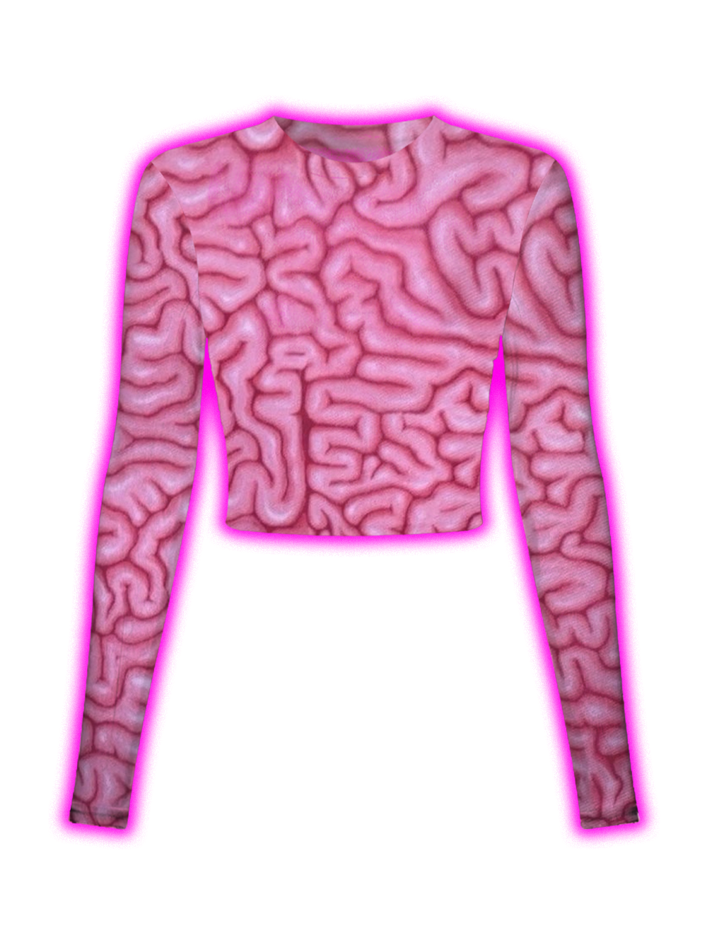Pink Mind Maze Mesh Top