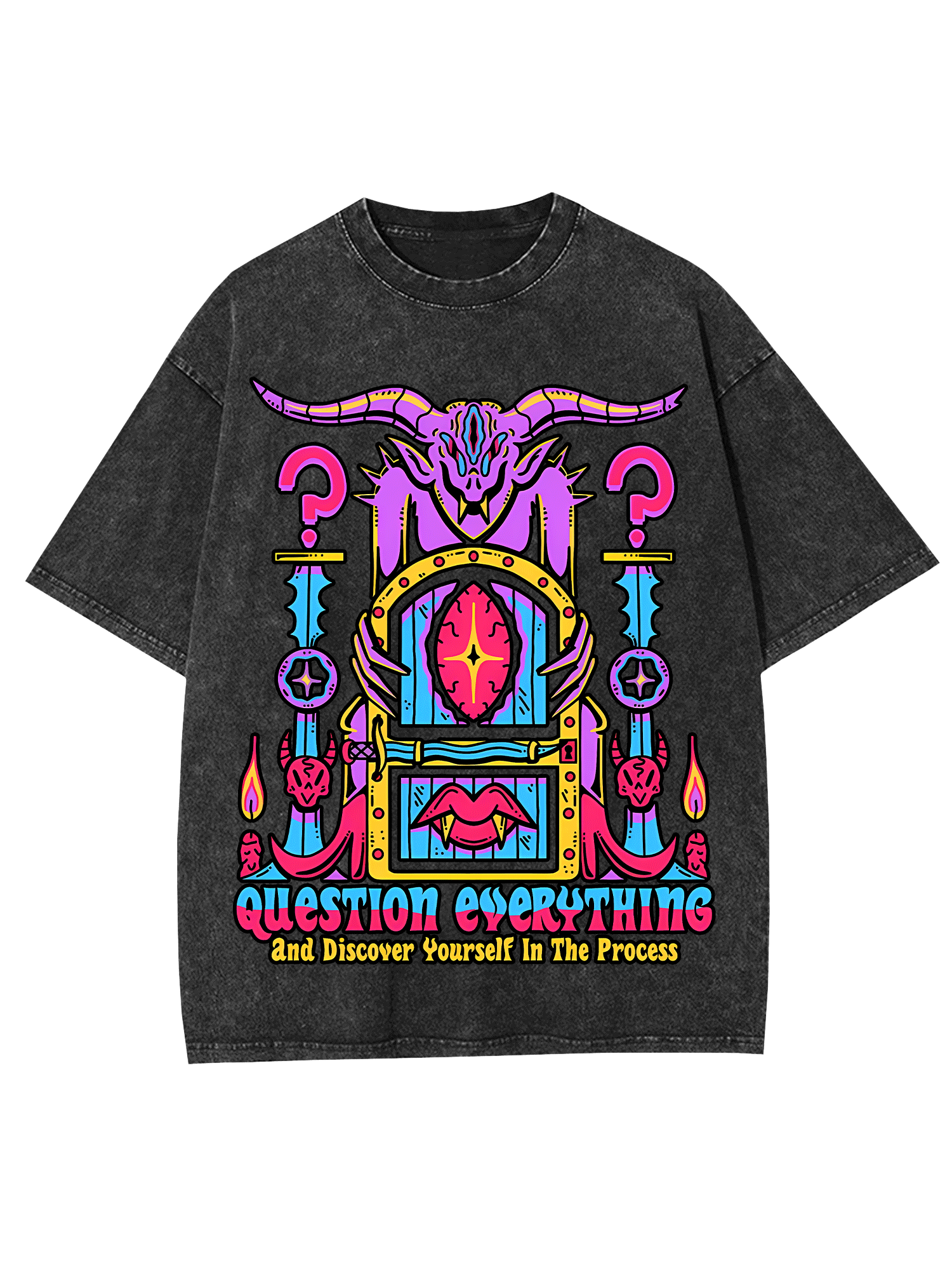Discover Youself Washed Tshirt-ClassyOutlaw