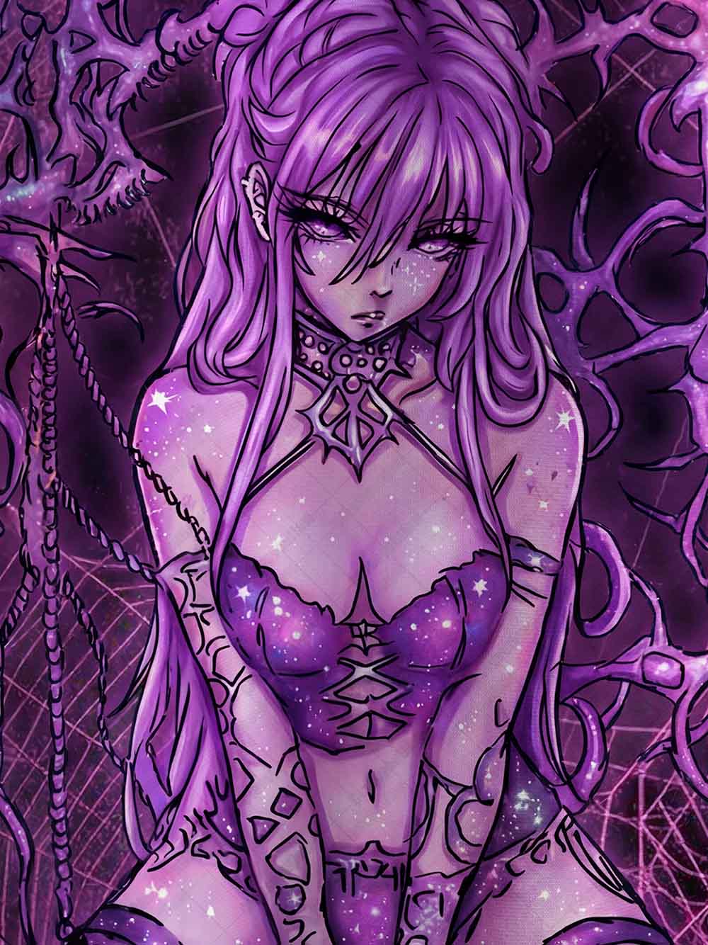 Decadent Goth Girl Graphic T-shirt