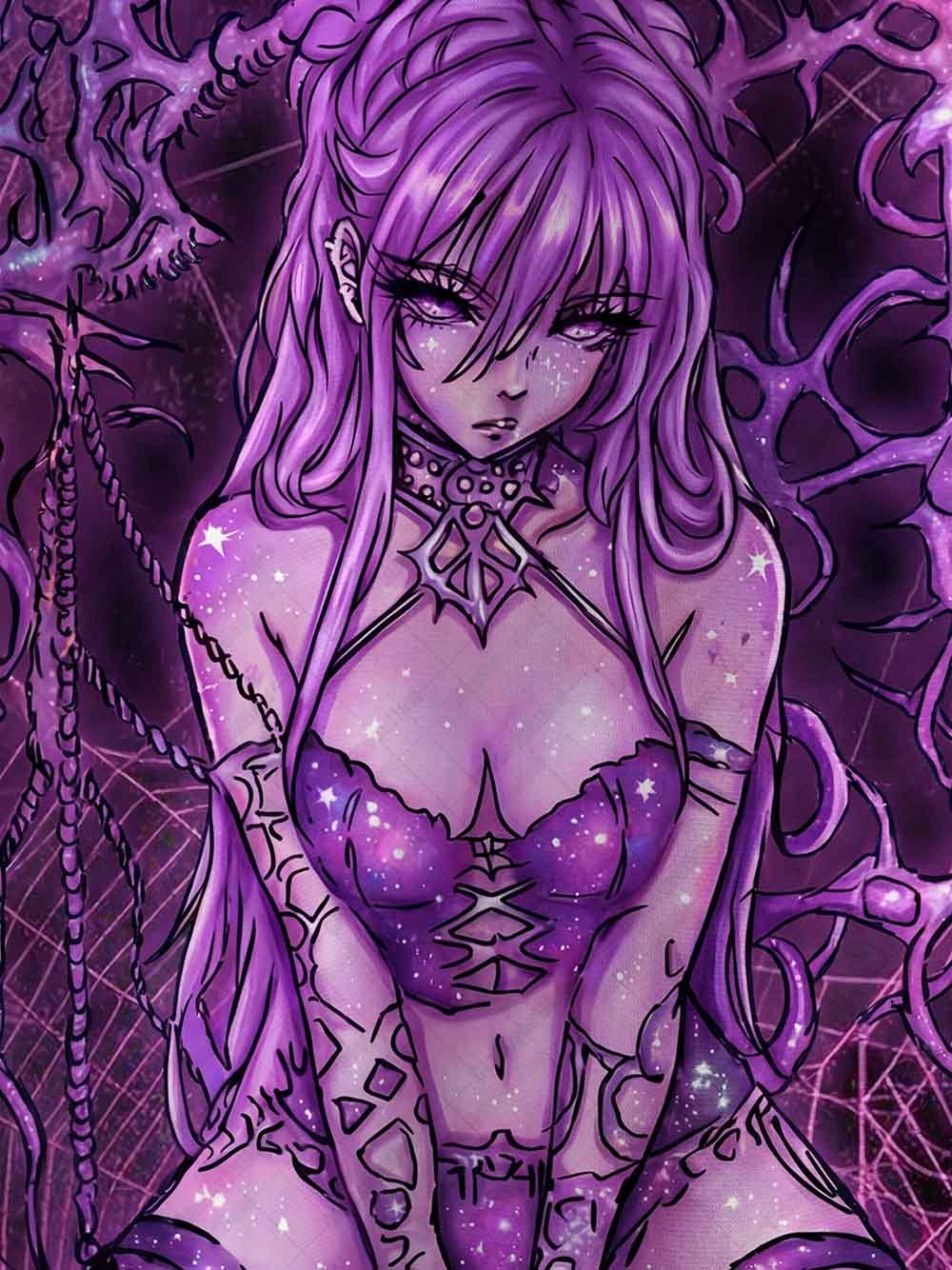 Decadent Goth Girl Graphic T-shirt