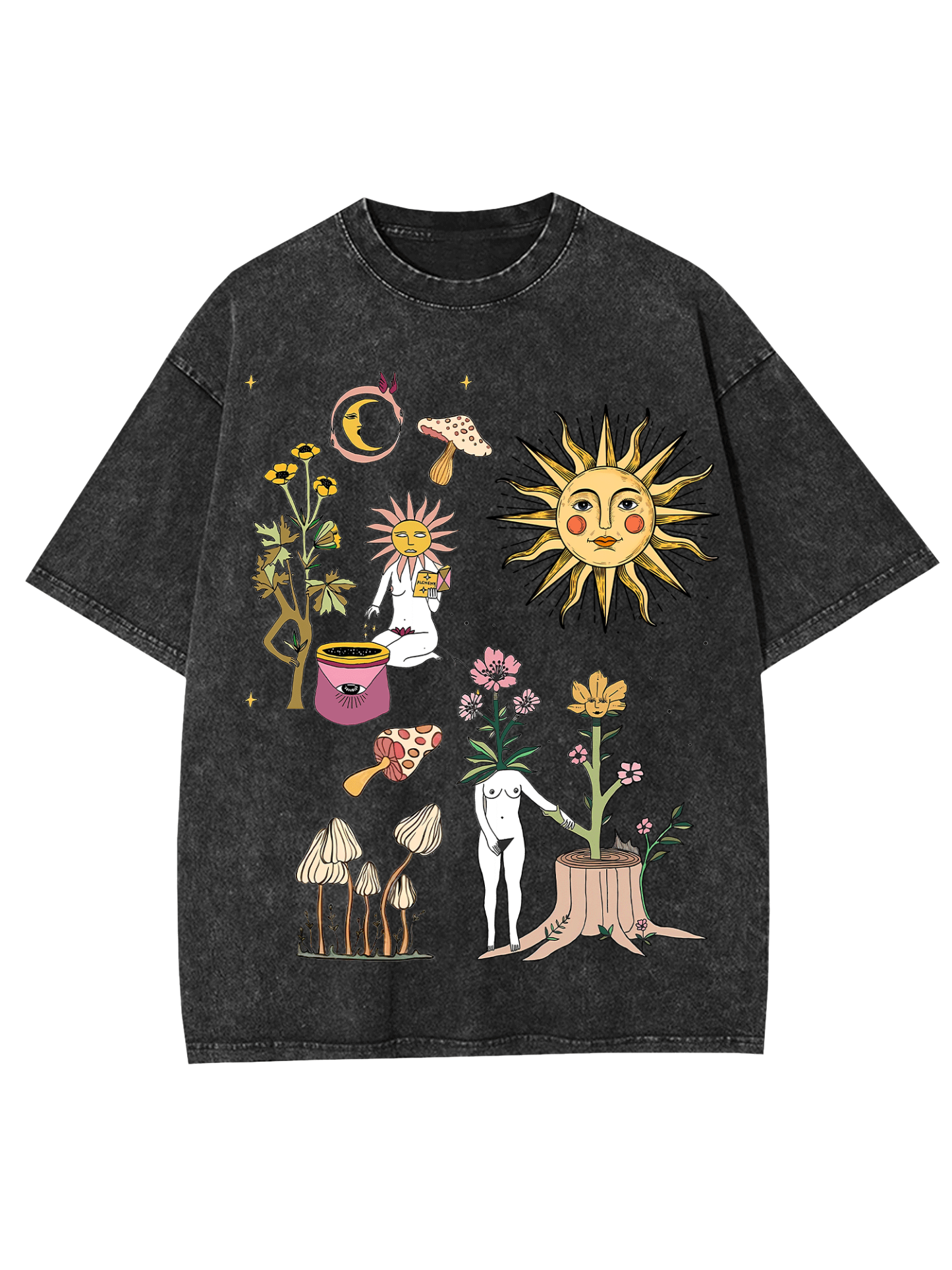 Weird World Washed Tshirt-ClassyOutlaw