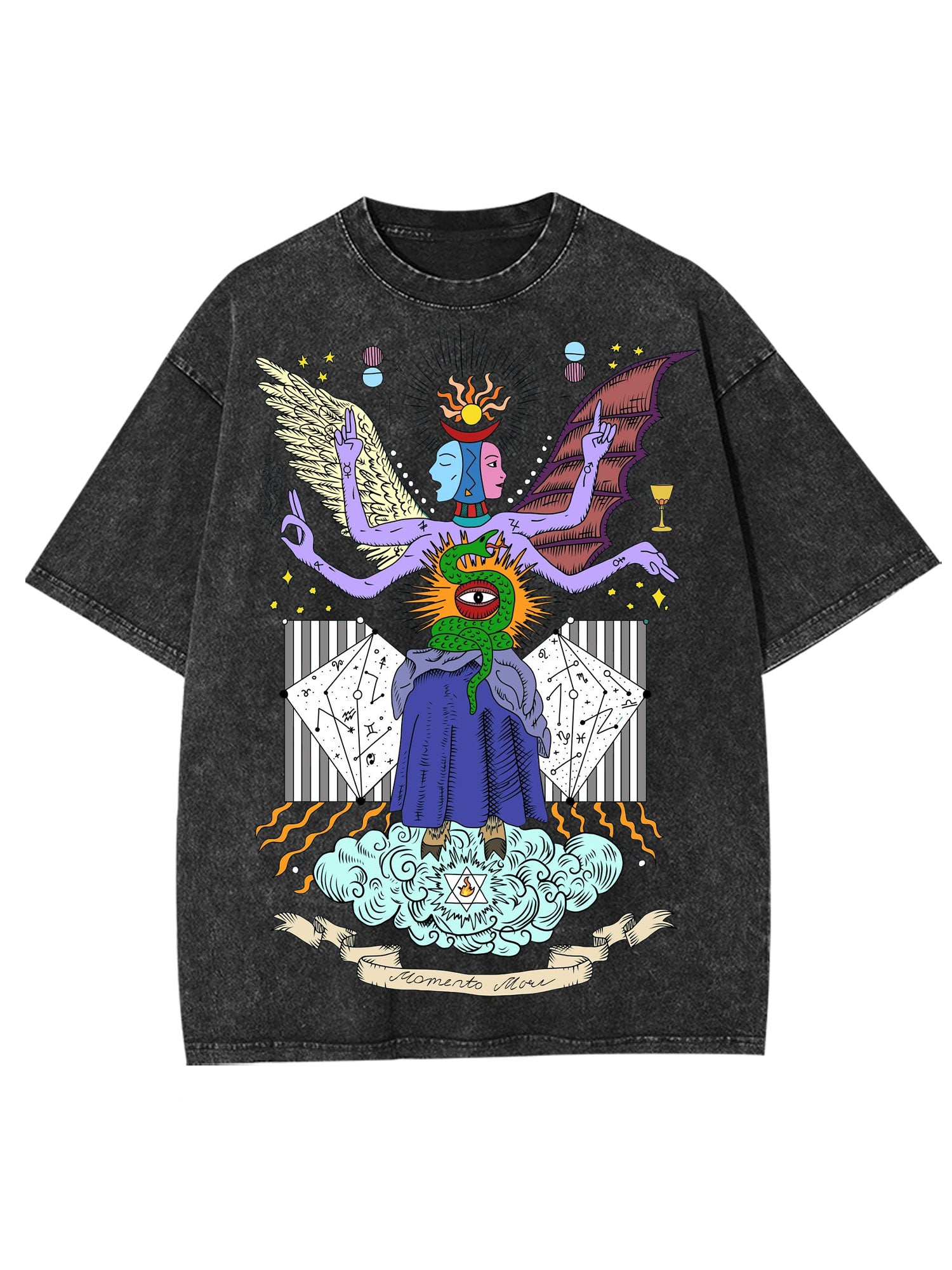 Half Angel Half Devil Washed Tshirt