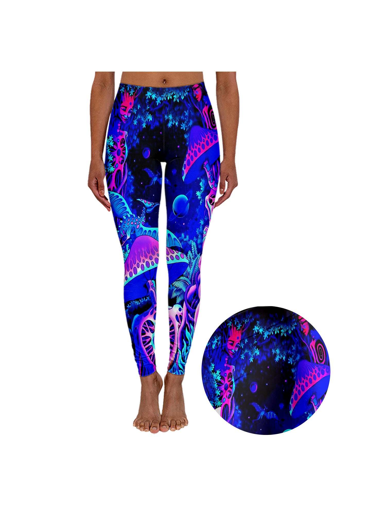 Luminous Mushroom Forest Leggings-ClassyOutlaw Sale