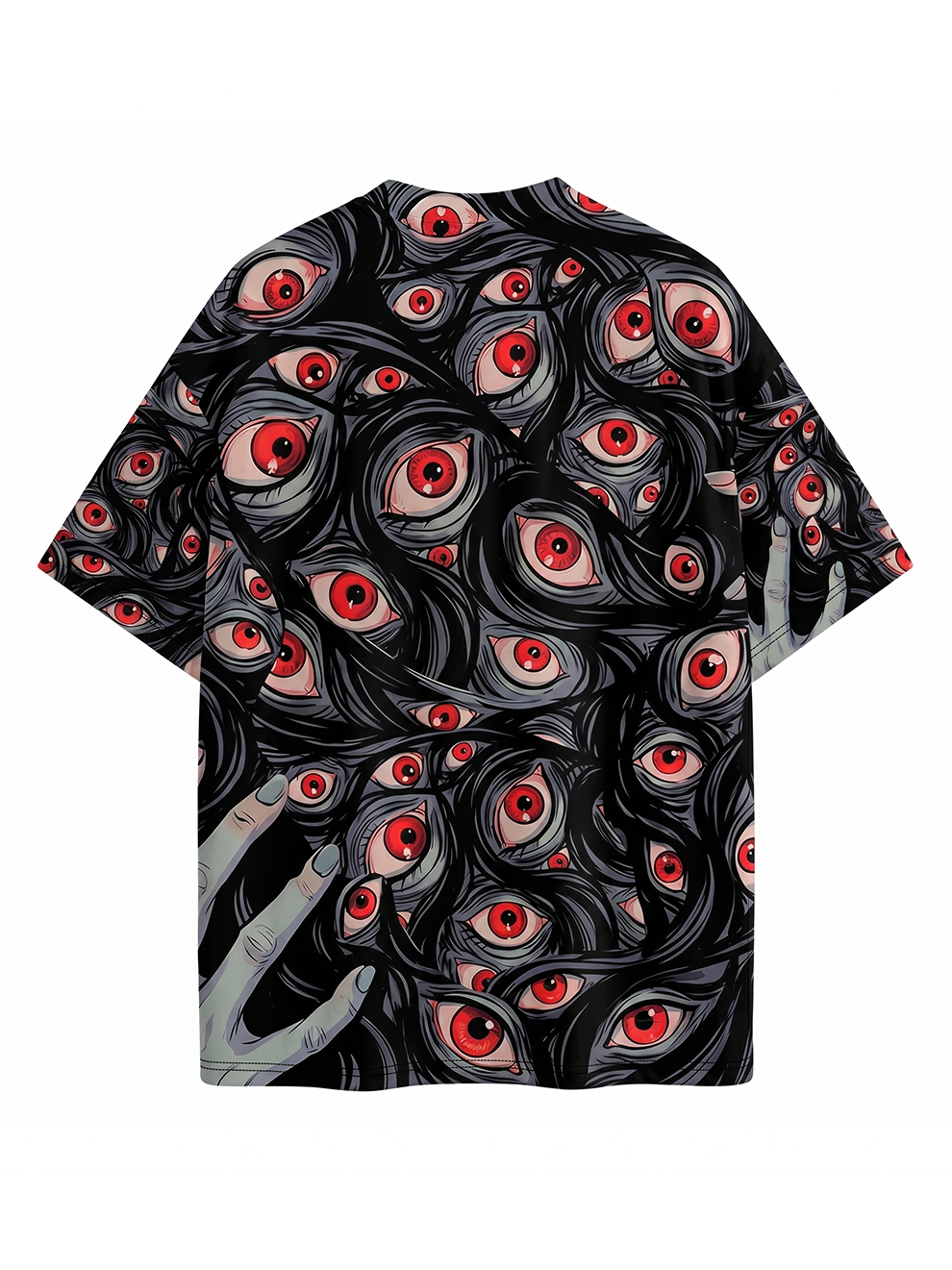 Thousand Eyes Gaze Eco Oversized Graphic Tees