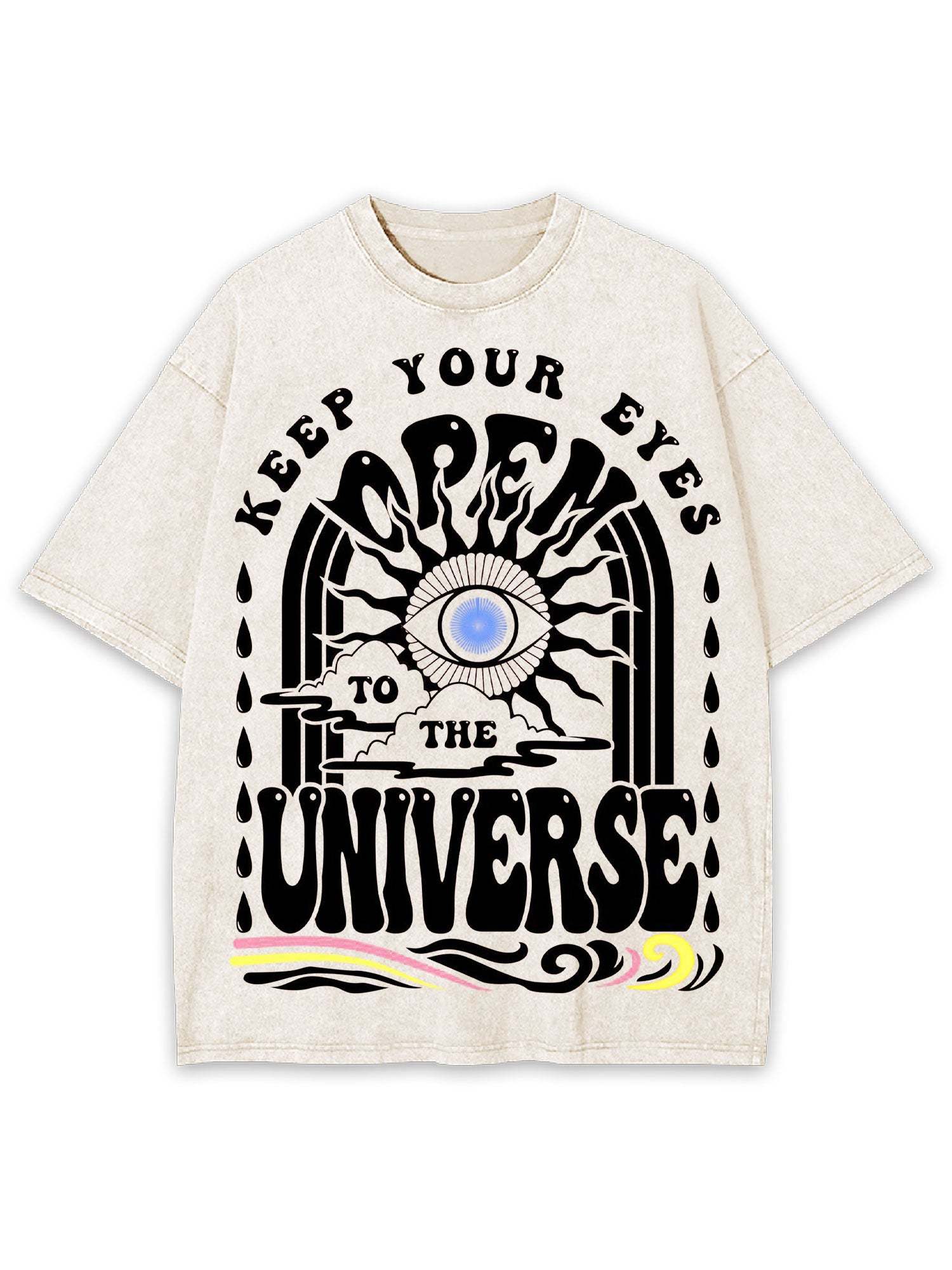 Gaze At The Universe Washed Tshirt