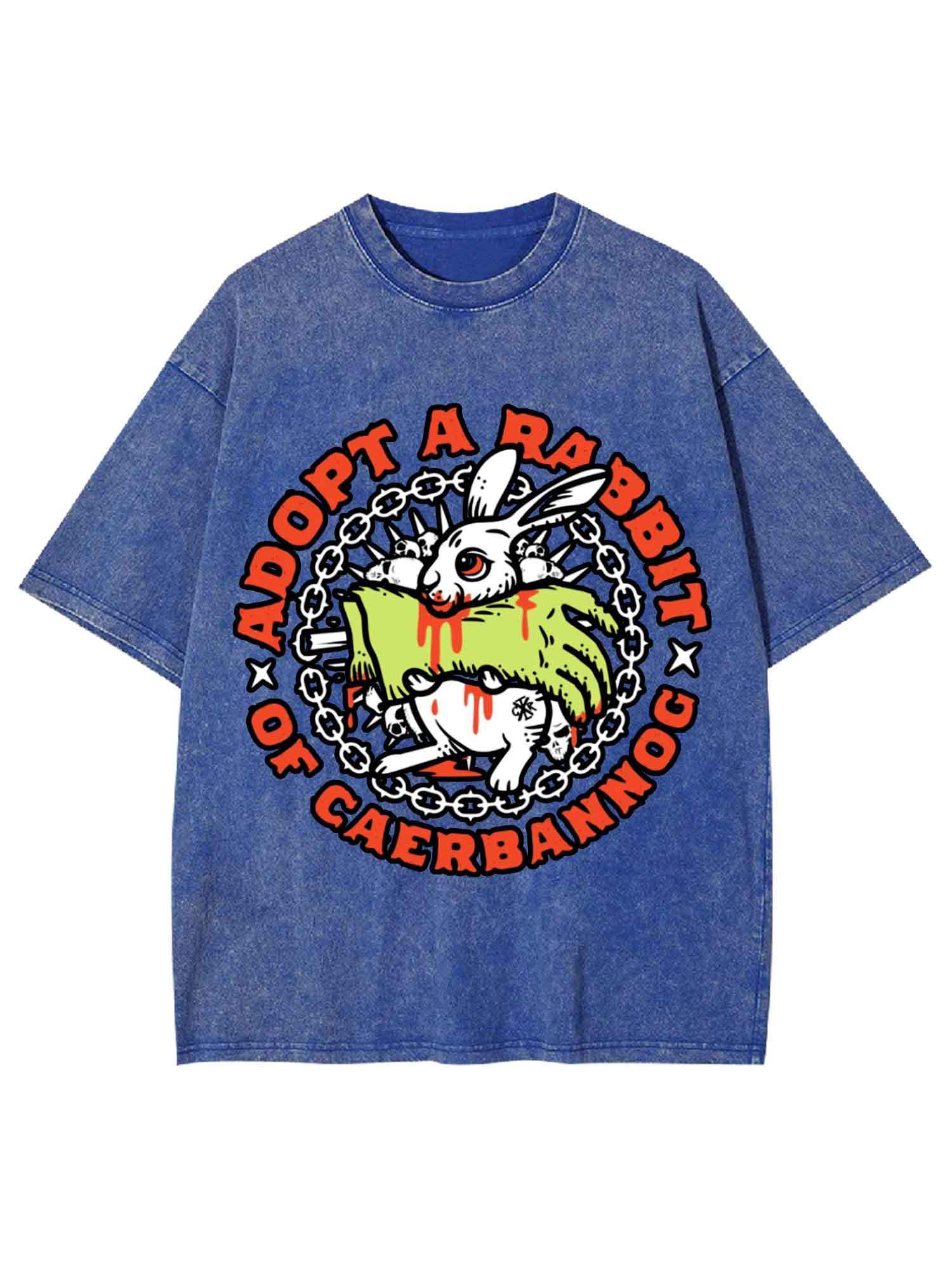 Adopt A Rabbit Of Caerbannog Washed Tshirt