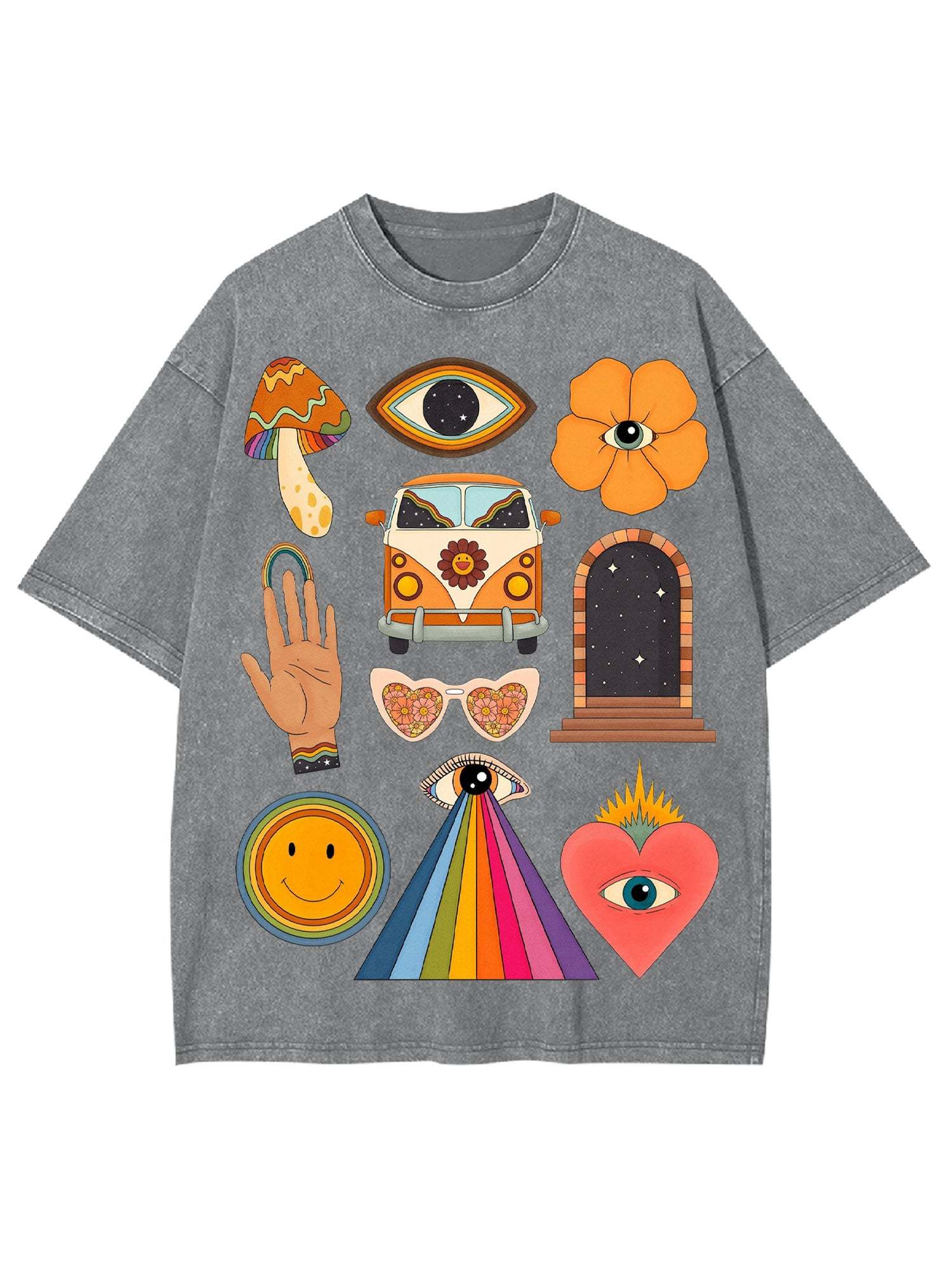 Vintage Trip Washed Tshirt-ClassyOutlaw Sale