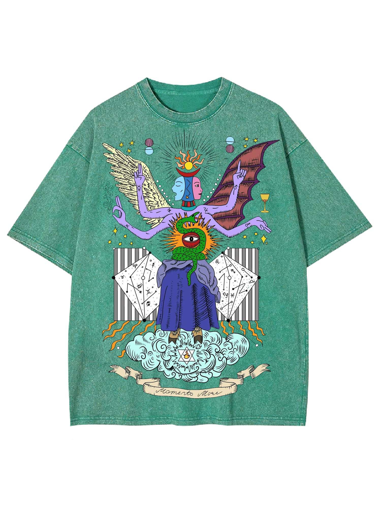 Half Angel Half Devil Washed Tshirt