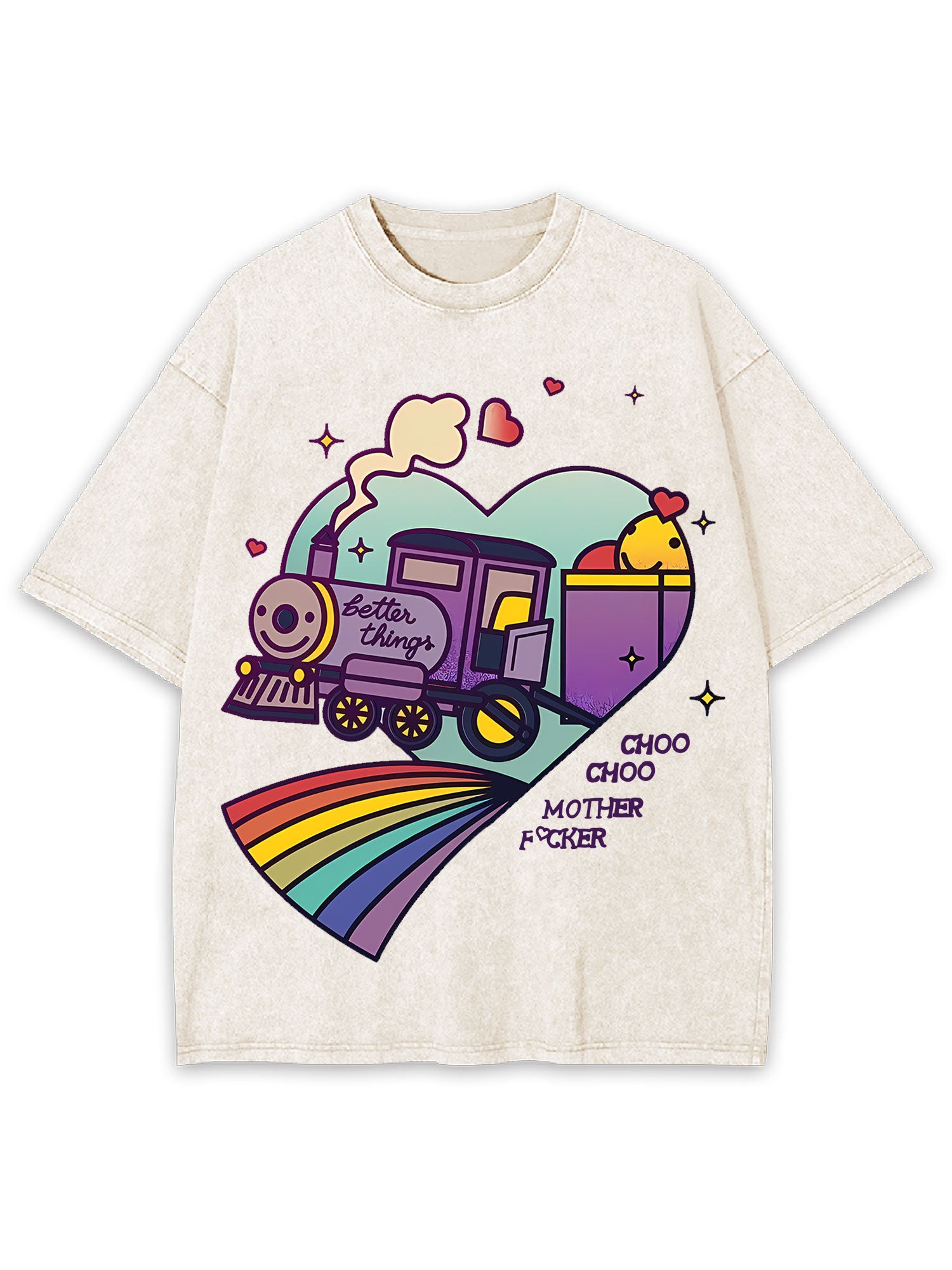 CHOO CHOO WASHED TSHIRT